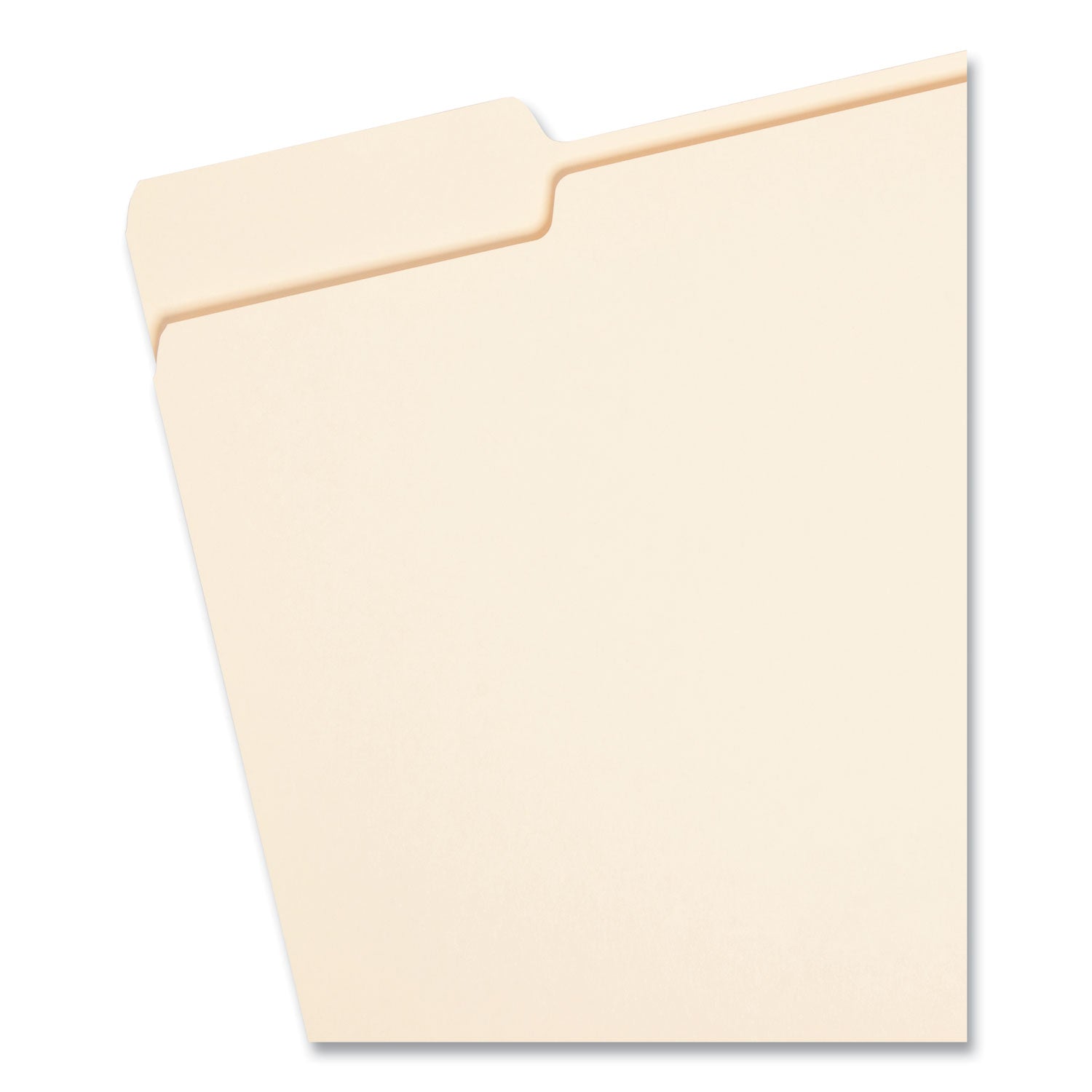 Smead 1/3 Tab Cut Letter Recycled Top Tab File Folder - 8 1/2" x 11" - 3/4" Expansion - Top Tab Location - Assorted Tab Position - 11 pt. - 1 Plys - Manila - 10% Recycled - 100 / Box