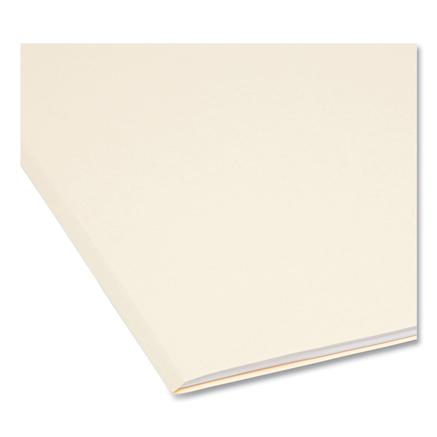 Smead 1/3 Tab Cut Letter Recycled Top Tab File Folder - 8 1/2" x 11" - 3/4" Expansion - Top Tab Location - Assorted Tab Position - 11 pt. - 1 Plys - Manila - 10% Recycled - 100 / Box