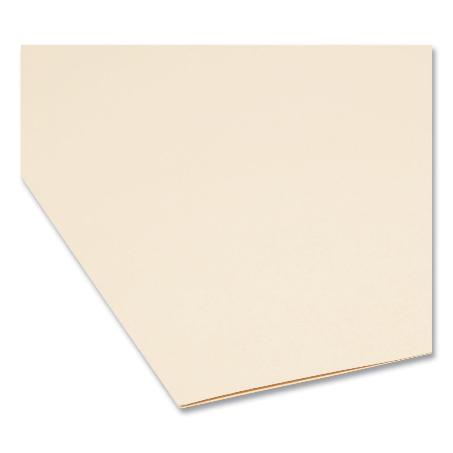 Smead 1/3 Tab Cut Letter Recycled Top Tab File Folder - 8 1/2" x 11" - 3/4" Expansion - Top Tab Location - Assorted Tab Position - 11 pt. - 1 Plys - Manila - Acid-free, Rounded Corner - 100% Recycled - 100 / Box