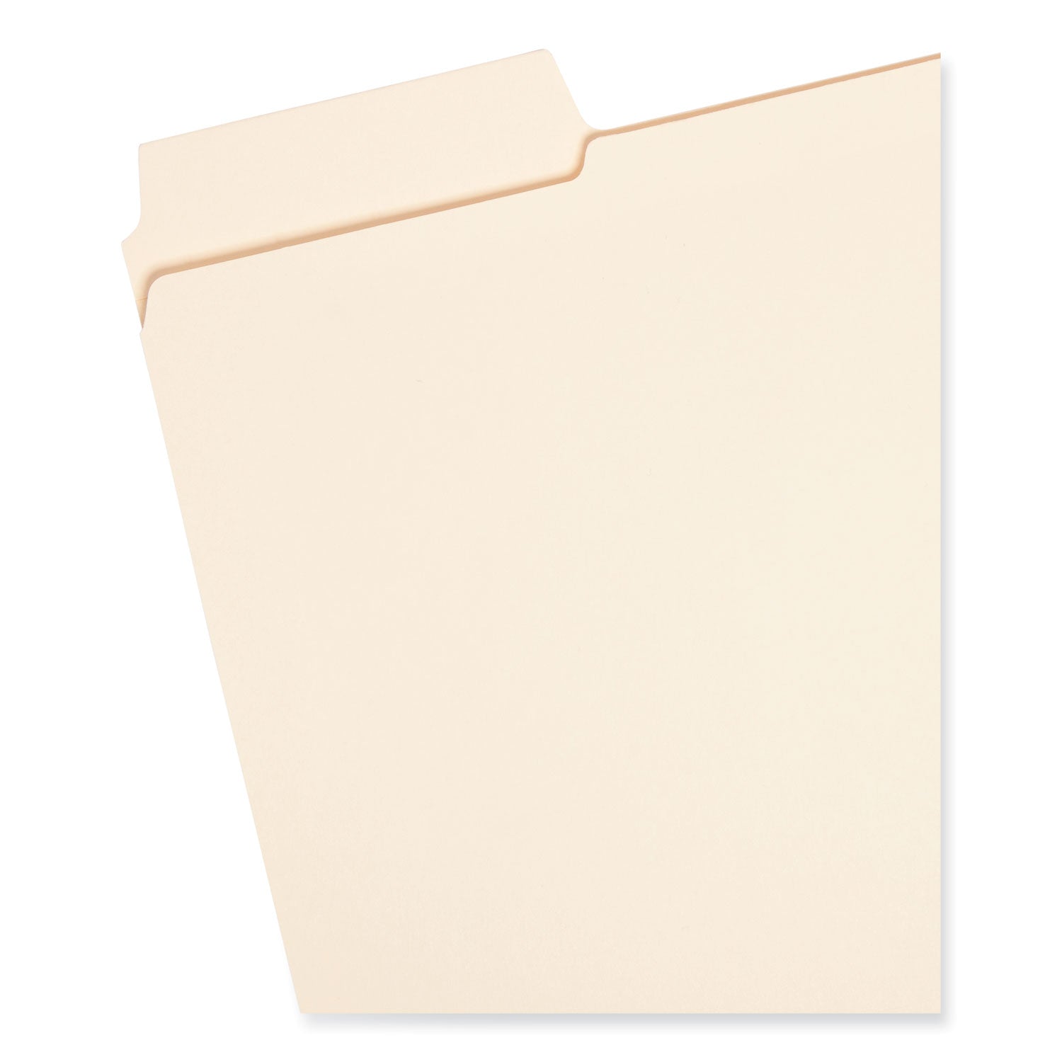 Smead SuperTab 1/3 Tab Cut Letter Recycled Top Tab File Folder - 8 1/2" x 11" - 3/4" Expansion - Top Tab Location - Assorted Tab Position - 11 pt. - 2 Plys - Manila - Label - 10% Recycled - 100 / Box