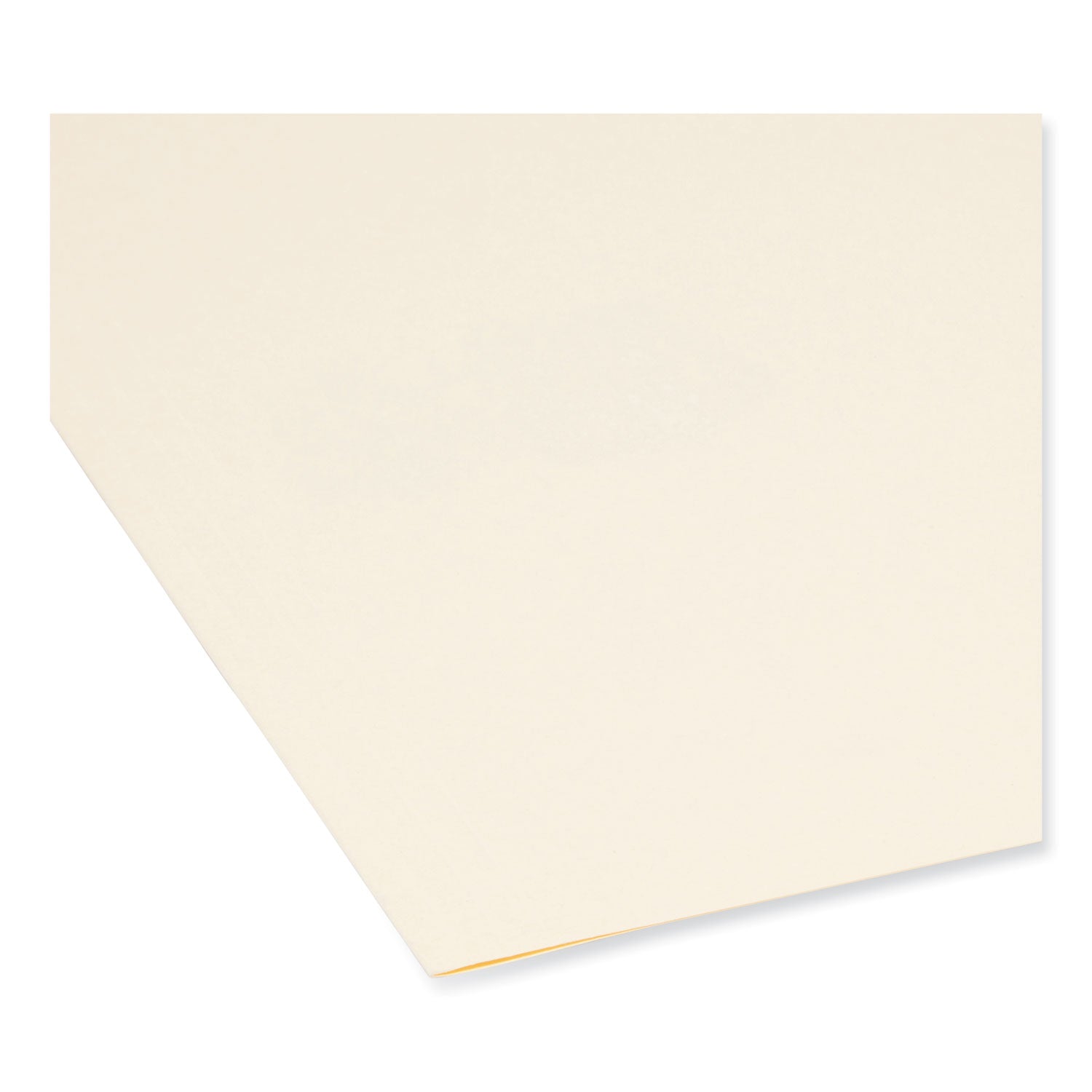 Smead SuperTab 1/3 Tab Cut Letter Recycled Top Tab File Folder - 8 1/2" x 11" - 3/4" Expansion - Top Tab Location - Assorted Tab Position - 11 pt. - 2 Plys - Manila - Label - 10% Recycled - 100 / Box
