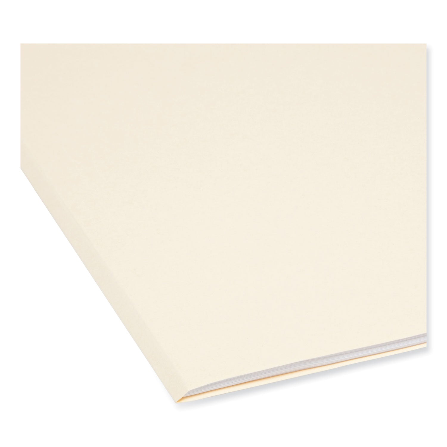 Smead SuperTab 1/3 Tab Cut Letter Recycled Top Tab File Folder - 8 1/2" x 11" - 3/4" Expansion - Top Tab Location - Assorted Tab Position - 11 pt. - 2 Plys - Manila - Label - 10% Recycled - 100 / Box