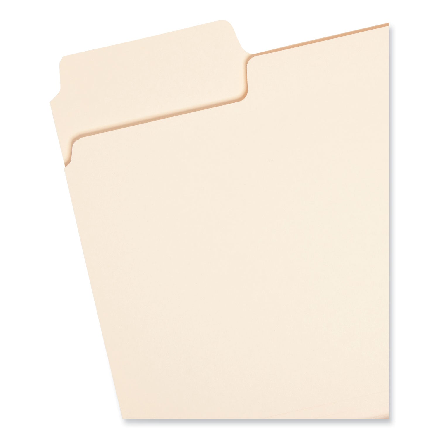 Smead SuperTab 1/3 Tab Cut Letter Recycled Top Tab File Folder - 8 1/2" x 11" - 3/4" Expansion - Top Tab Location - Assorted Tab Position - 14 pt. - 1 Plys - Manila - Durable, Heavyweight - 10% Recycled - 50 / Box