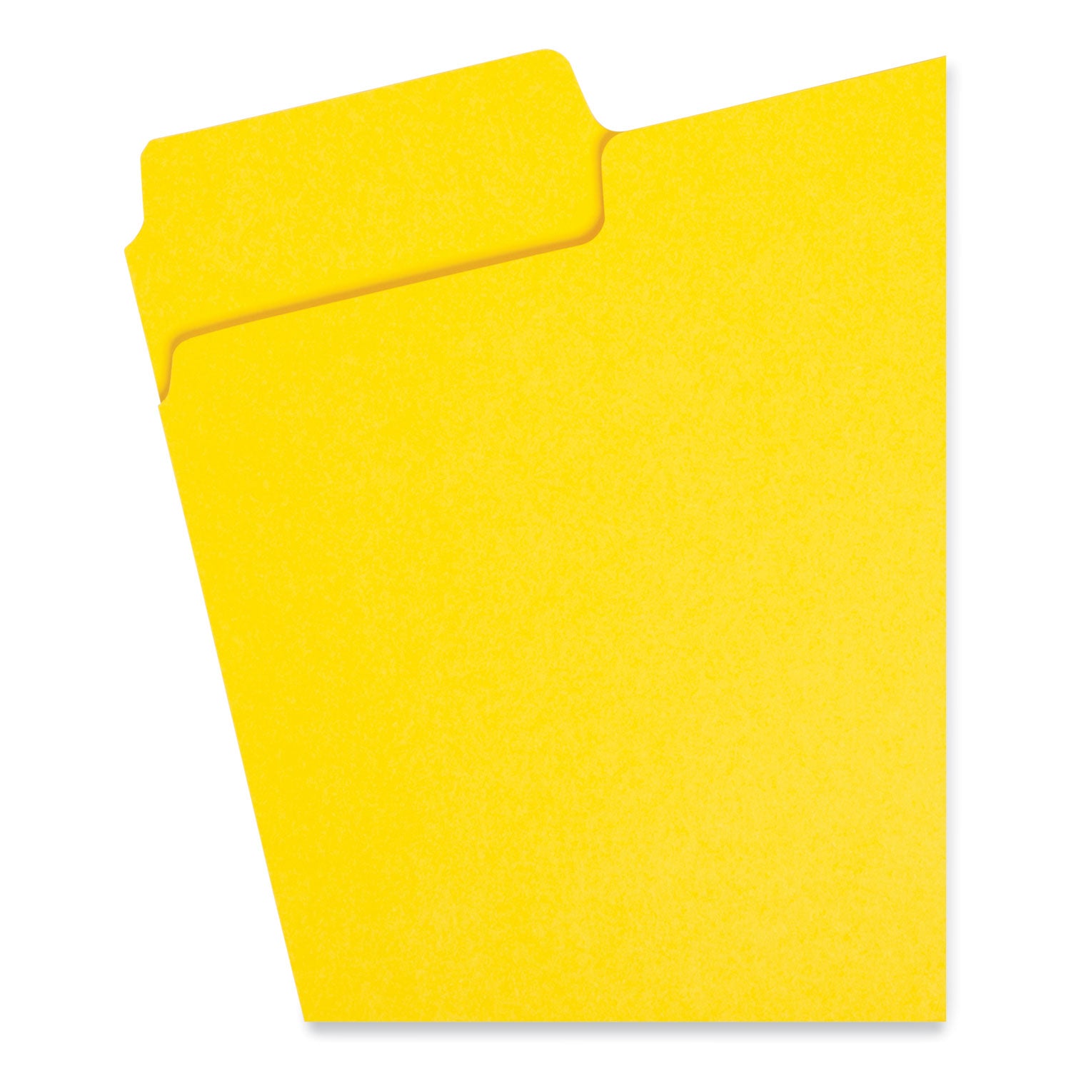 Smead SuperTab 1/3 Tab Cut Letter Recycled Top Tab File Folder - 8 1/2" x 11" - 3/4" Expansion - Assorted Tab Position - 11 pt. - 1 Plys - Yellow - 10% Recycled - 1 / Pack