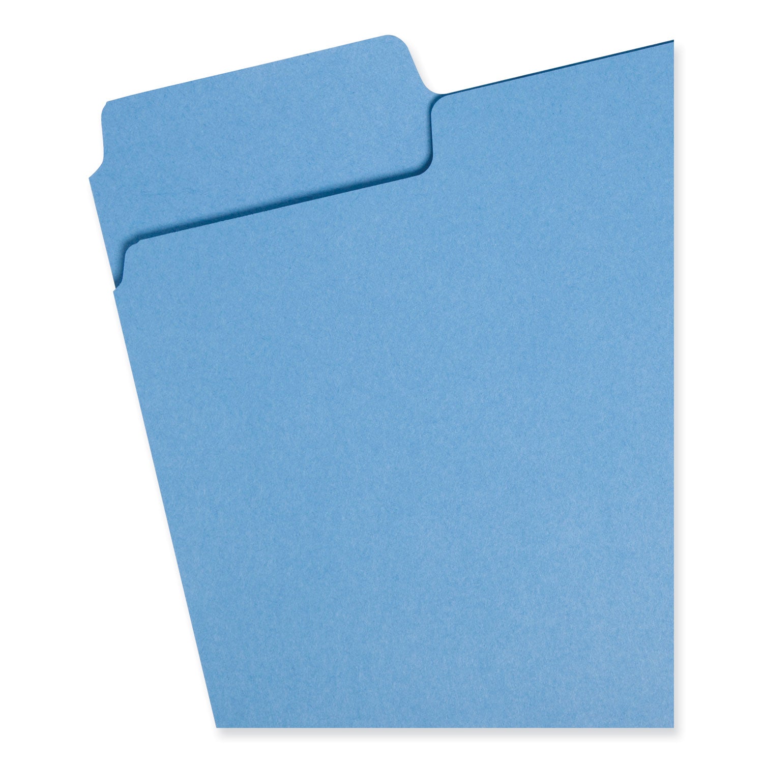 Smead SuperTab 1/3 Tab Cut Letter Recycled Top Tab File Folder - 8 1/2" x 11" - 3/4" Expansion - Assorted Tab Position - 11 pt. - 1 Plys - Blue - 10% Recycled - 1 / Pack