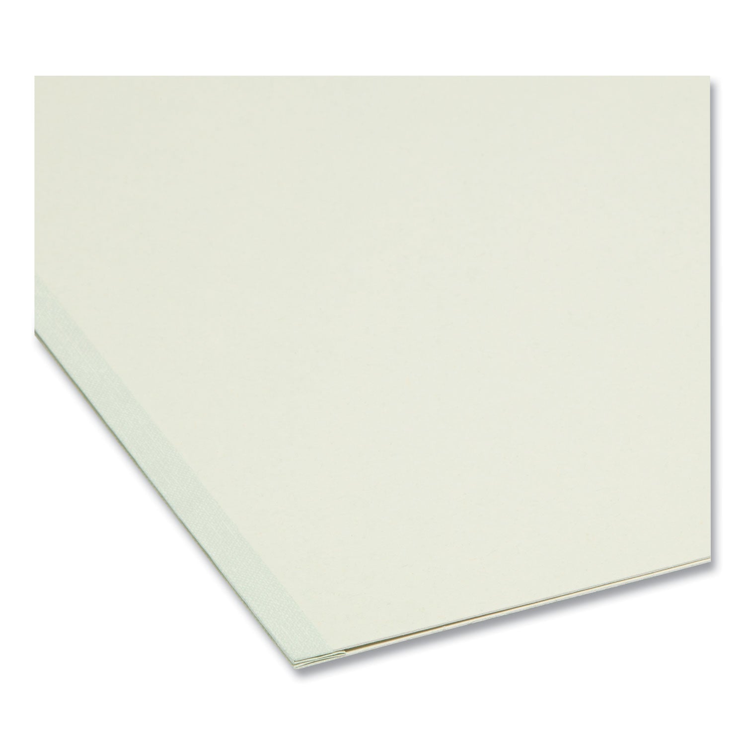 Smead 1/3 Tab Cut Letter Recycled Top Tab File Folder - 8 1/2" x 11" - 1" Expansion - Top Tab Location - Assorted Tab Position - 25 pt. - Pressboard - Gray, Green - Heavy Duty, Wear Resistant, Tear Resistant - 100% Recycled - 25 / Box