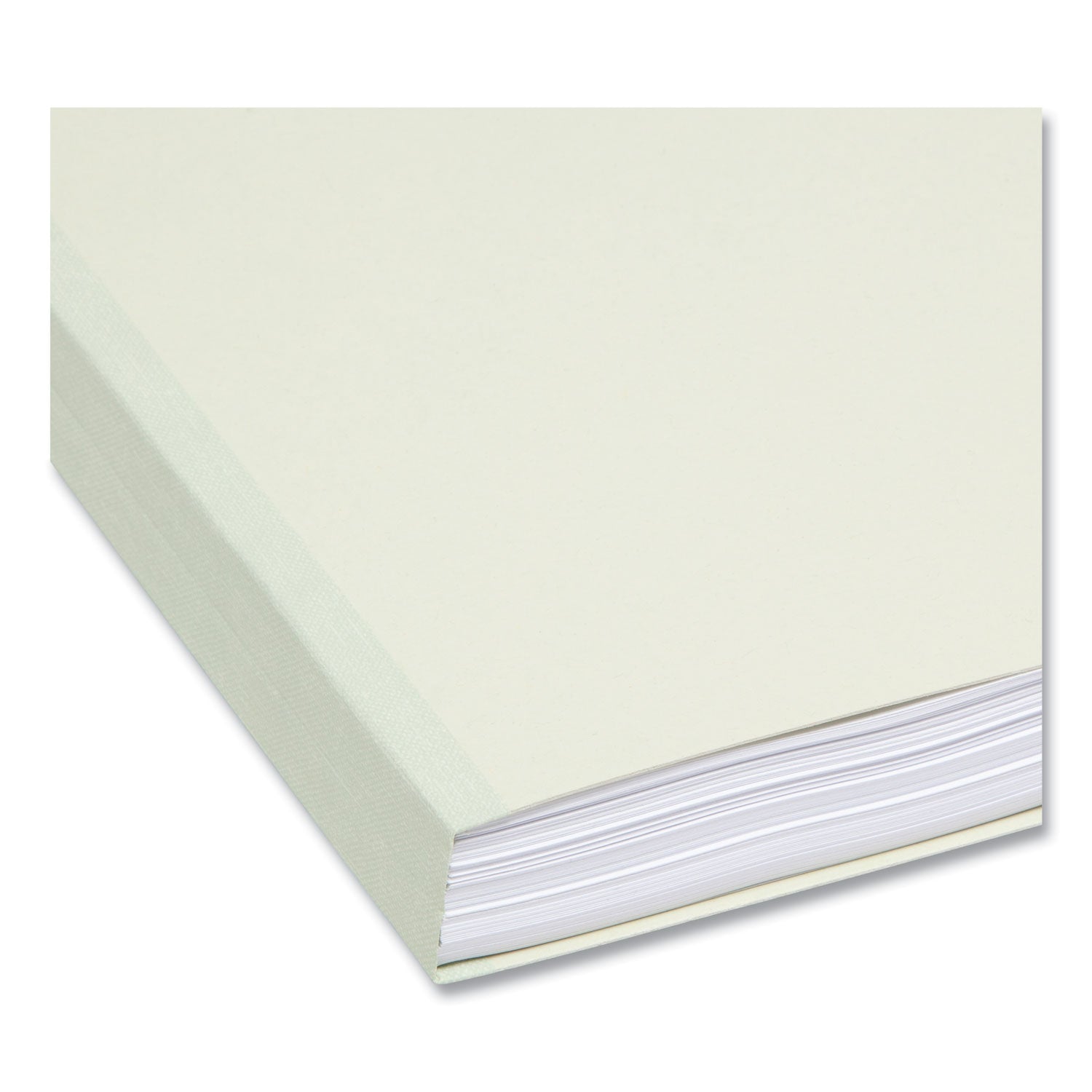 Smead 1/3 Tab Cut Letter Recycled Top Tab File Folder - 8 1/2" x 11" - 1" Expansion - Top Tab Location - Assorted Tab Position - 25 pt. - Pressboard - Gray, Green - Heavy Duty, Wear Resistant, Tear Resistant - 100% Recycled - 25 / Box