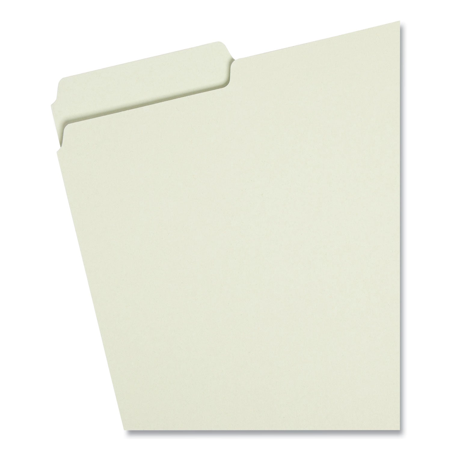 Smead 1/3 Tab Cut Letter Recycled Top Tab File Folder - 8 1/2" x 11" - 2" Expansion - Top Tab Location - Assorted Tab Position - 25 pt. - Pressboard - Gray/Green - Heavy Duty, Rounded Corner, Wear Resistant, Tear Resistant - 100% Recycled - 25 / Box
