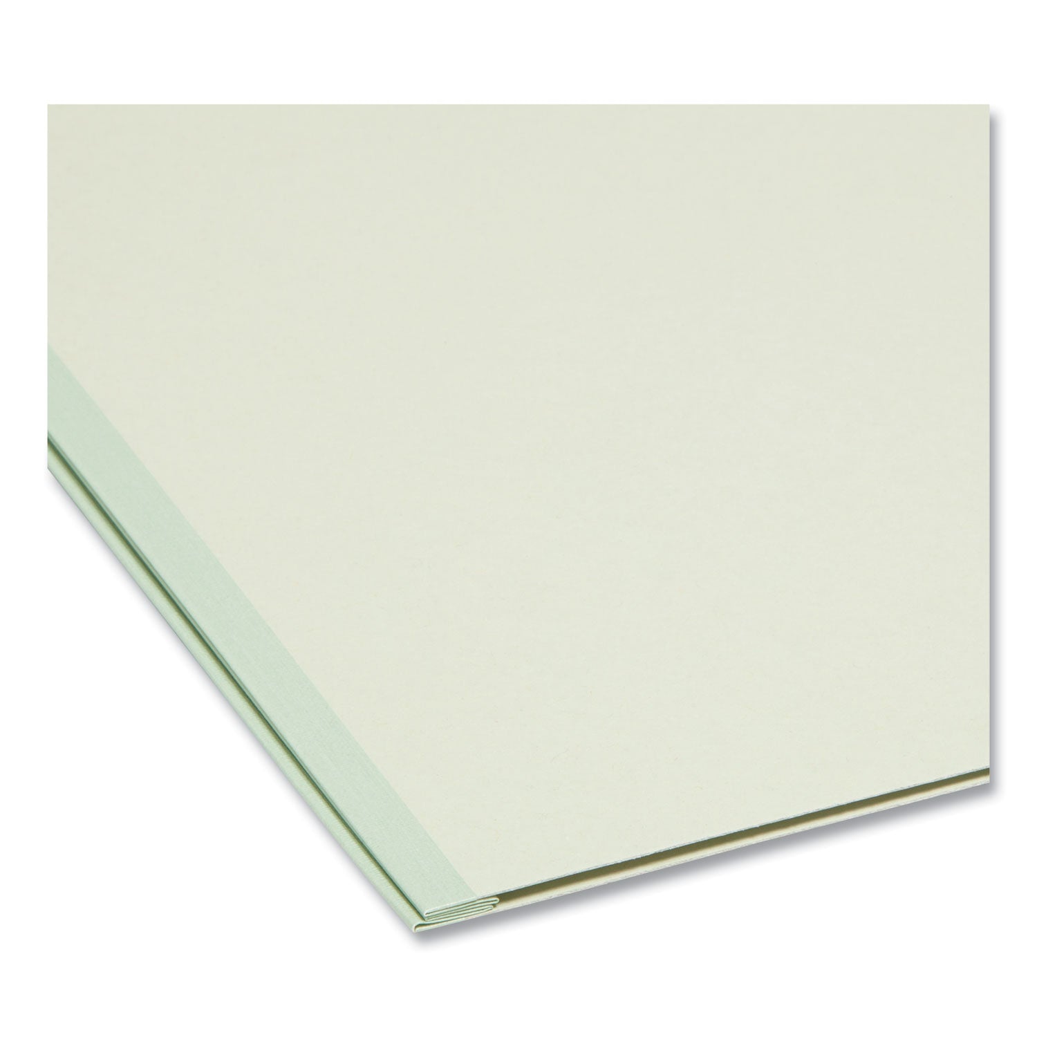 Smead 1/3 Tab Cut Letter Recycled Top Tab File Folder - 8 1/2" x 11" - 2" Expansion - Top Tab Location - Assorted Tab Position - 25 pt. - Pressboard - Gray/Green - Heavy Duty, Rounded Corner, Wear Resistant, Tear Resistant - 100% Recycled - 25 / Box