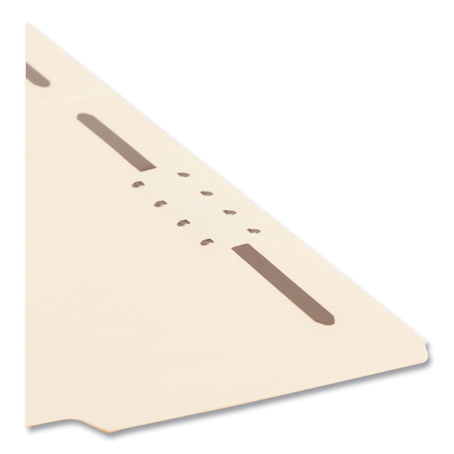 Smead SuperTab 1/3 Tab Cut Letter Recycled Fastener Folder - 8 1/2" x 11" - 3/4" Expansion - 2 x 2K Fastener(s) - 2" Fastener Capacity - Top Tab Location - Assorted Tab Position - 11 pt. - 2 Plys - Manila - Reinforced Tab - 10% Recycled - 50 / Box