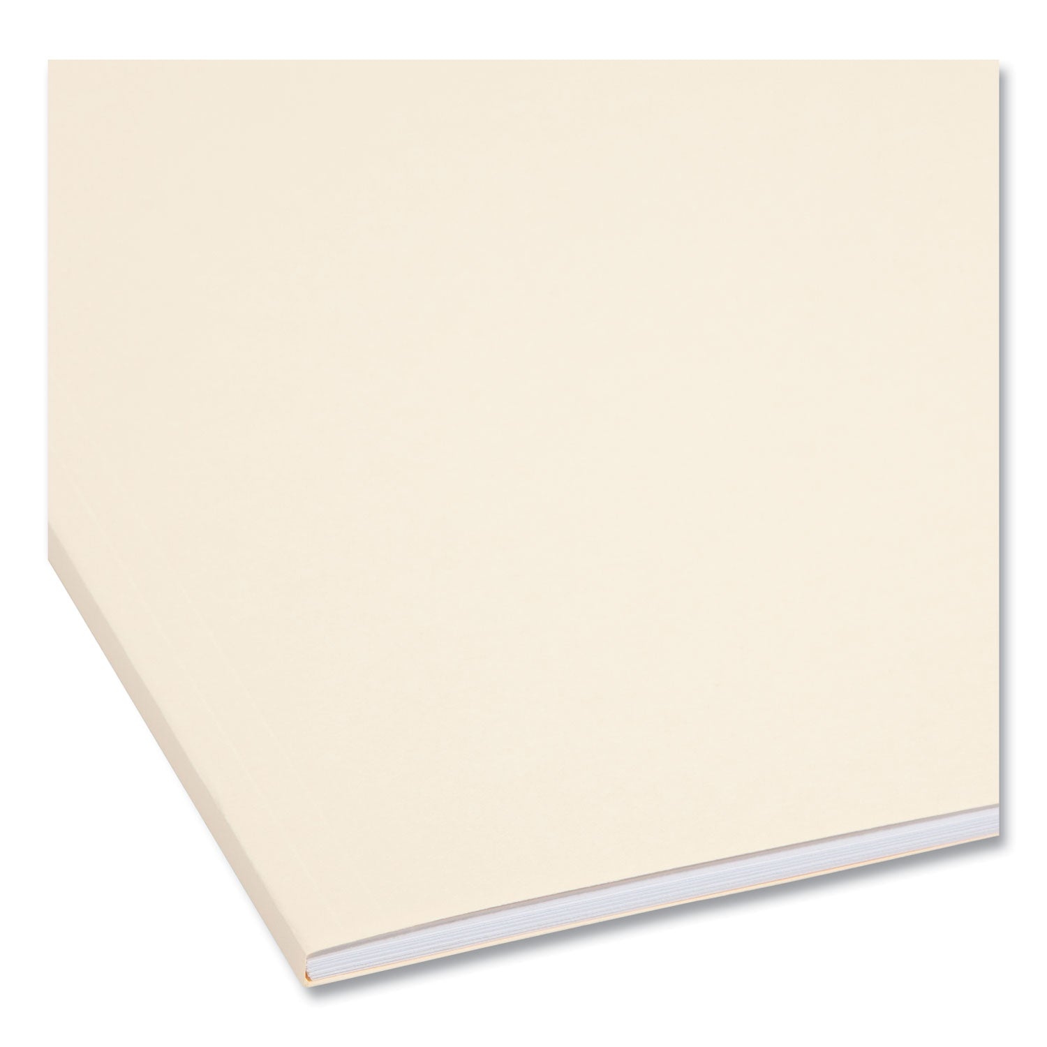 Smead SuperTab 1/3-Cut Letter Size Recycled Fastener Folders, 2 Prong K Style, 2" Capacity, Reinforced Tab, 14 pt. Manila, Assorted Tab Positions, 2 Ply, 50/Box