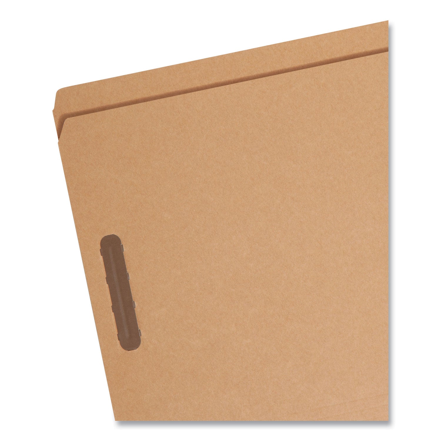 Smead Straight Tab Cut Letter Recycled Fastener Folder - 8 1/2" x 11" - 2 x 2K Fastener(s) - 11 pt. - 2 Plys - Kraft - 10% Recycled - 50 / Box