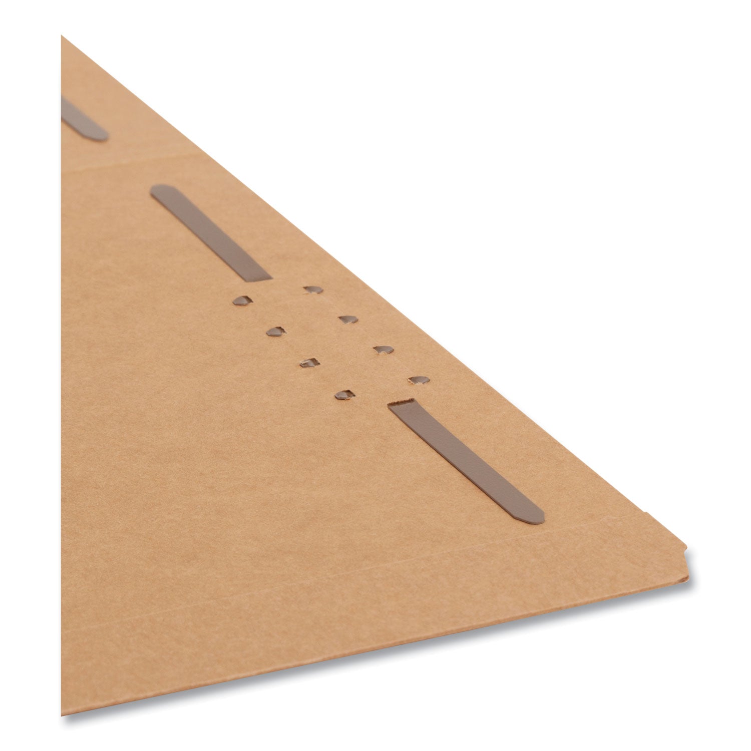Smead Straight Tab Cut Letter Recycled Fastener Folder - 8 1/2" x 11" - 2 x 2K Fastener(s) - 11 pt. - 2 Plys - Kraft - 10% Recycled - 50 / Box