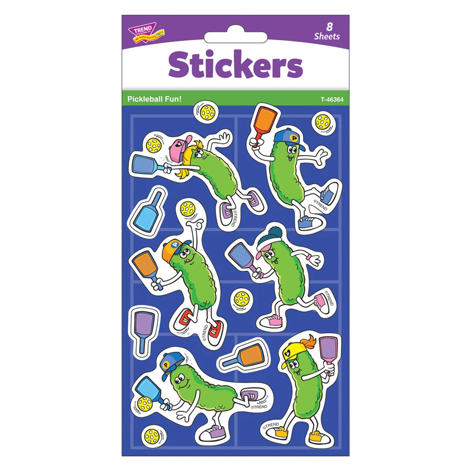 Pickleball Fun! superShapes Stickers - Large, Pack of 104