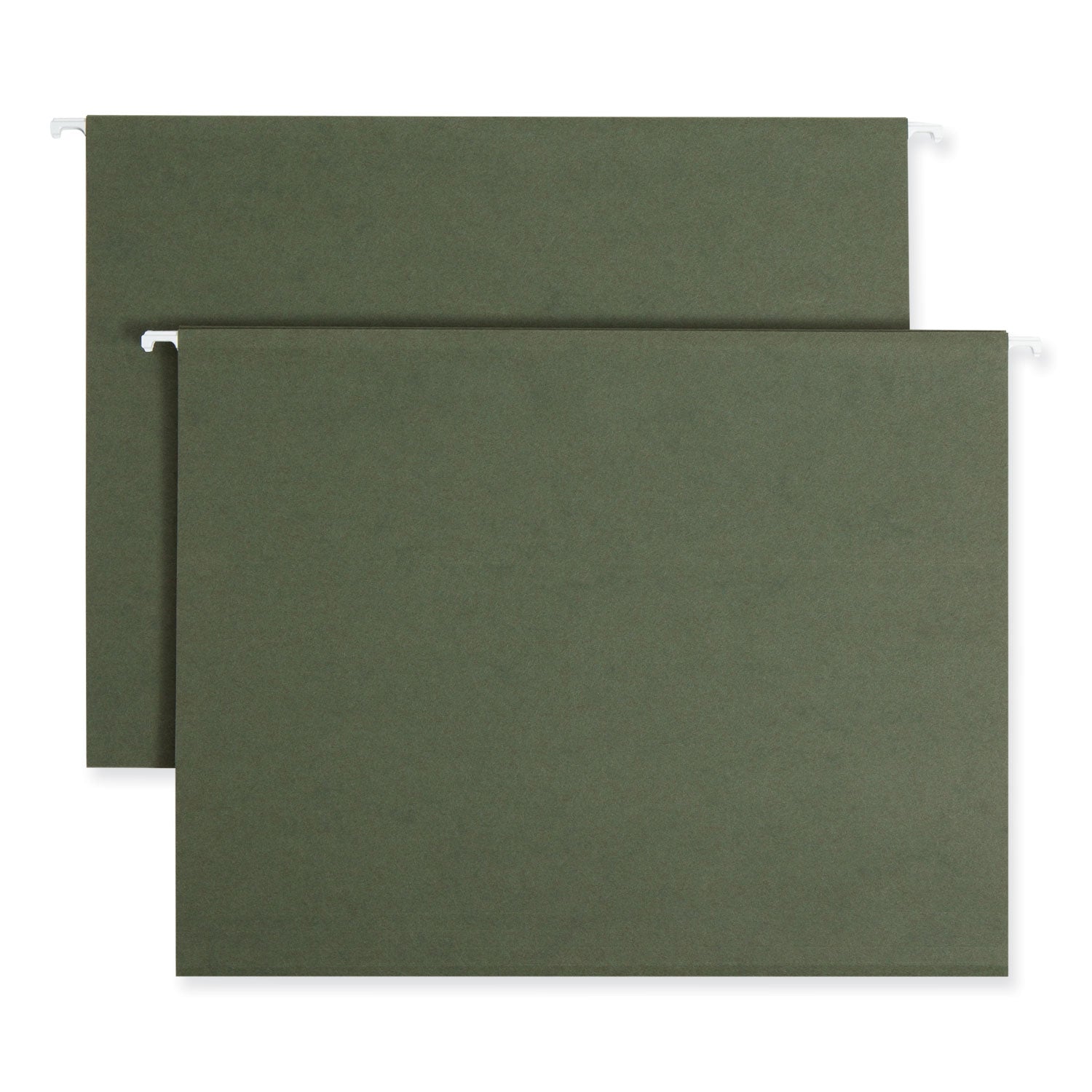 Smead Letter Recycled Hanging Folder - 8 1/2" x 11" - 2" Expansion - 11 pt. - Vinyl - Standard Green - 10% Recycled - 25 / Box