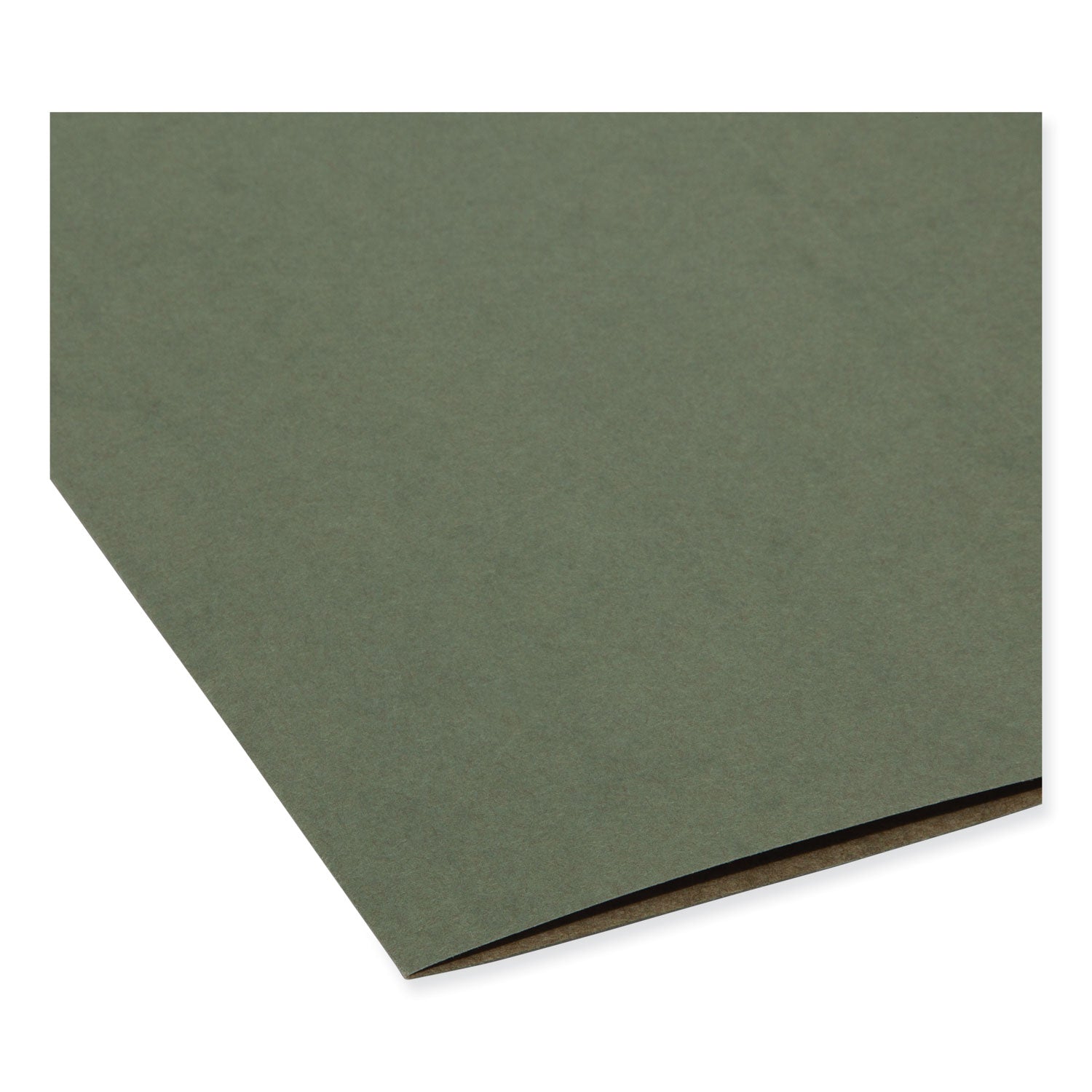 Smead Letter Recycled Hanging Folder - 8 1/2" x 11" - 2" Expansion - 11 pt. - Vinyl - Standard Green - 10% Recycled - 25 / Box