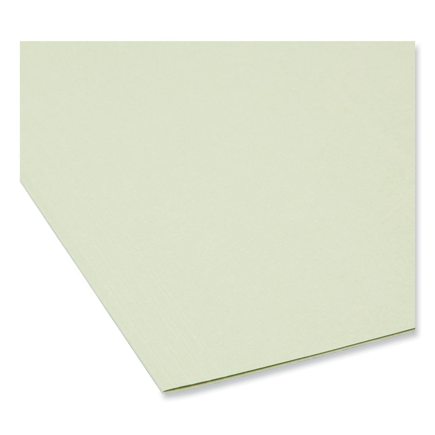 Smead FasTab 1/3 Tab Cut Letter Recycled Hanging Folder - 8 1/2" x 11" - Top Tab Location - Assorted Tab Position - 2 Plys - Moss - 10% Recycled - 20 / Box