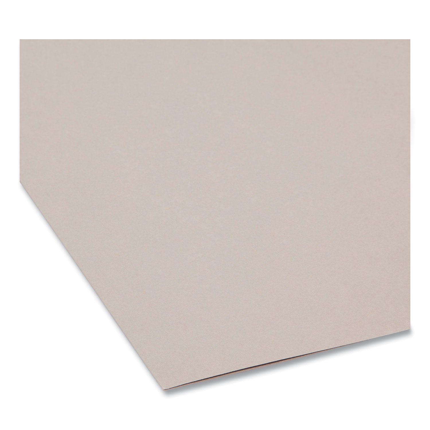 Smead TUFF 1/3 Tab Cut Letter Recycled Hanging Folder - 8 1/2" x 11" - Top Tab Location - Assorted Tab Position - 11 pt. - Plastic - Steel Gray - Tear Resistant, Heavy Duty - 10% Recycled - 1 / Pack