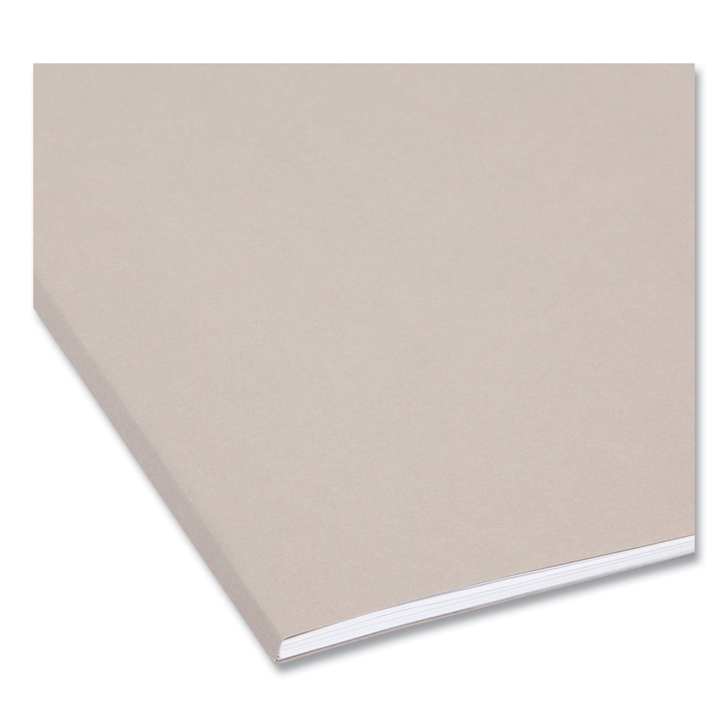 Smead TUFF 1/3 Tab Cut Letter Recycled Hanging Folder - 8 1/2" x 11" - Top Tab Location - Assorted Tab Position - 11 pt. - Plastic - Steel Gray - Tear Resistant, Heavy Duty - 10% Recycled - 1 / Pack