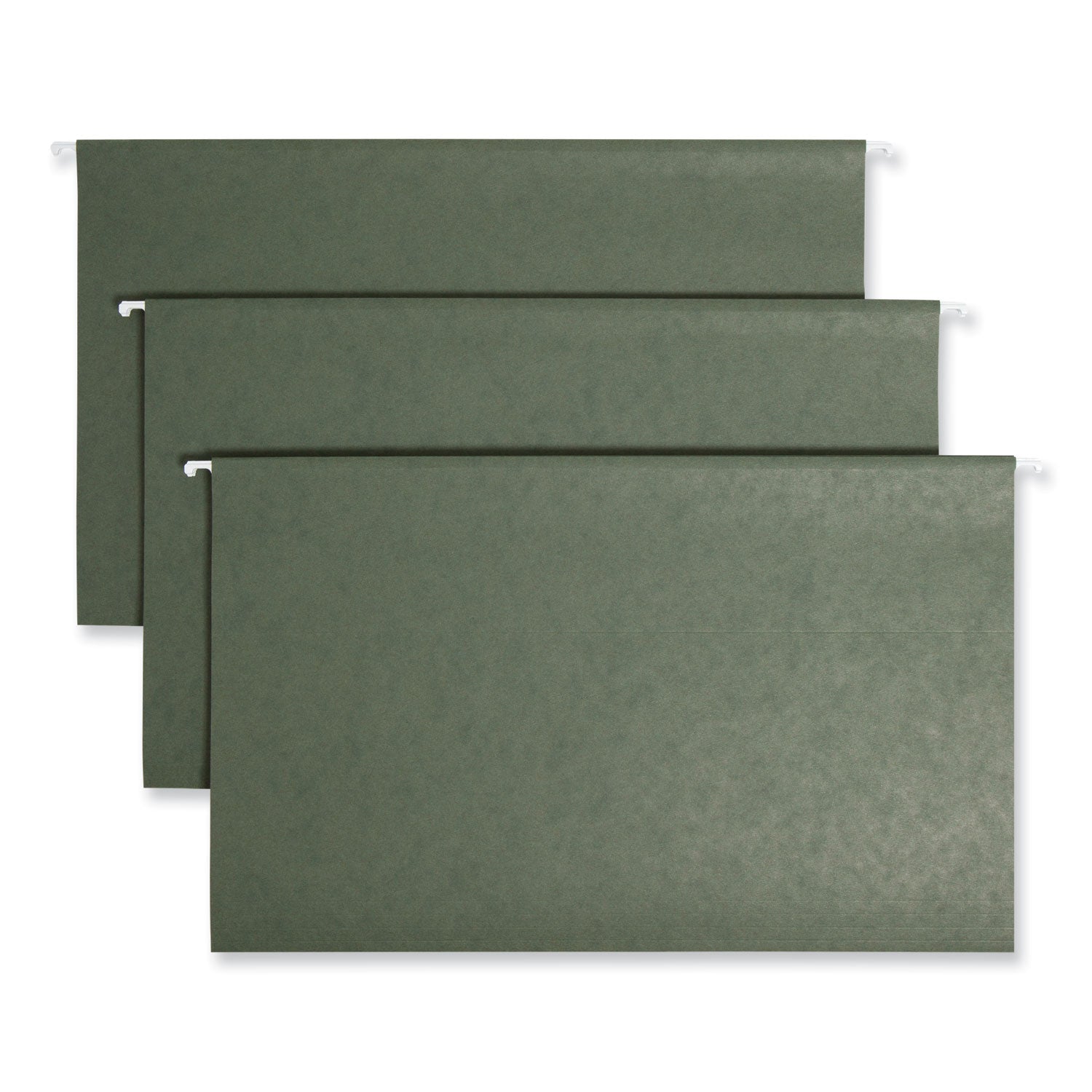 8 1/2" x 14" - Top Tab Location - Assorted Tab Position - 11 pt. - Vinyl - Standard Green - 10% Recycled - 25 / Box