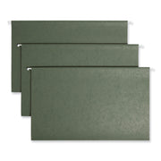 8 1/2" x 14" - Top Tab Location - Assorted Tab Position - 11 pt. - Vinyl - Standard Green - 10% Recycled - 25 / Box