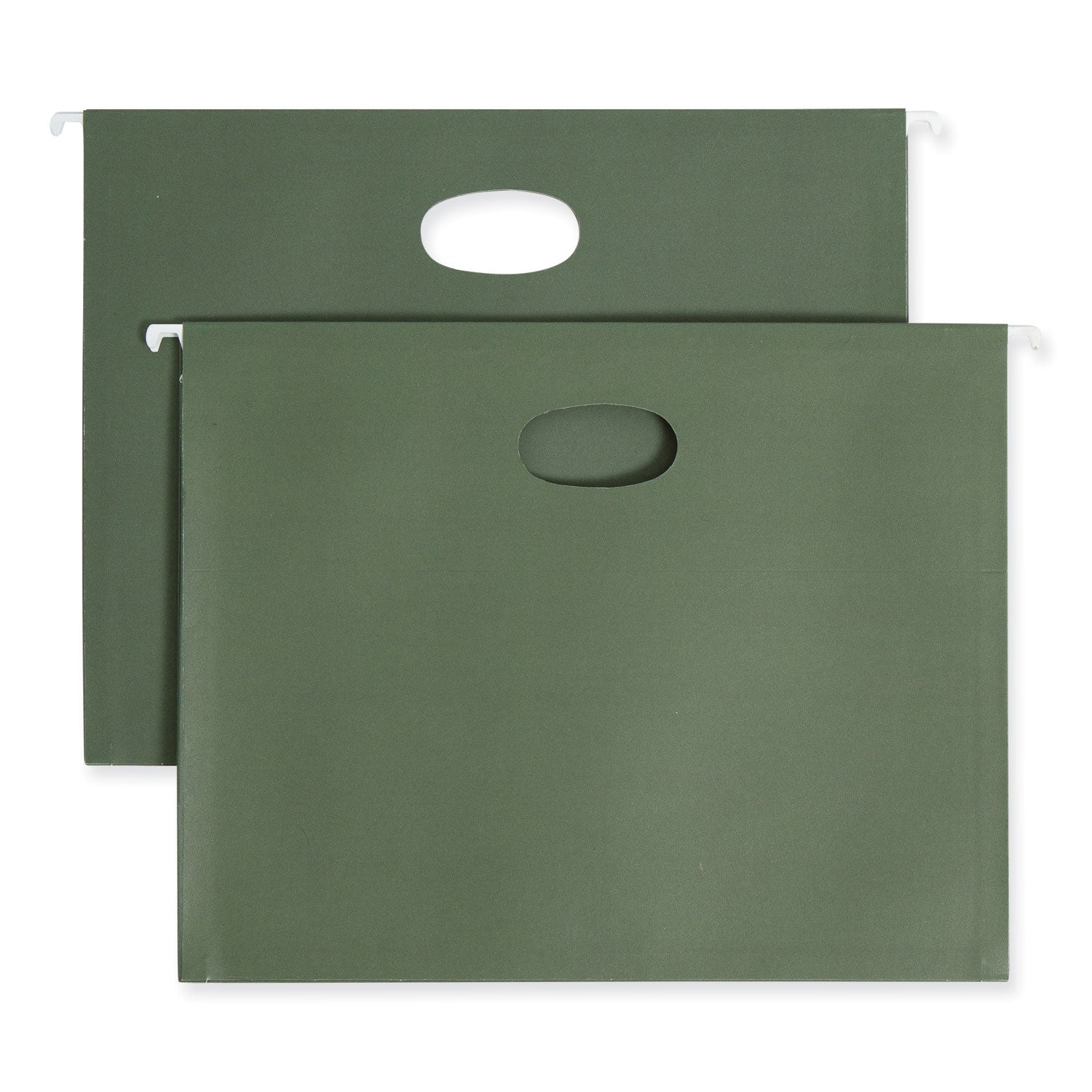 Smead Letter Recycled Hanging Folder - 8 1/2" x 11" - 3 1/2" Expansion - 11 pt. - Standard Green - 30% Recycled - 10 / Box