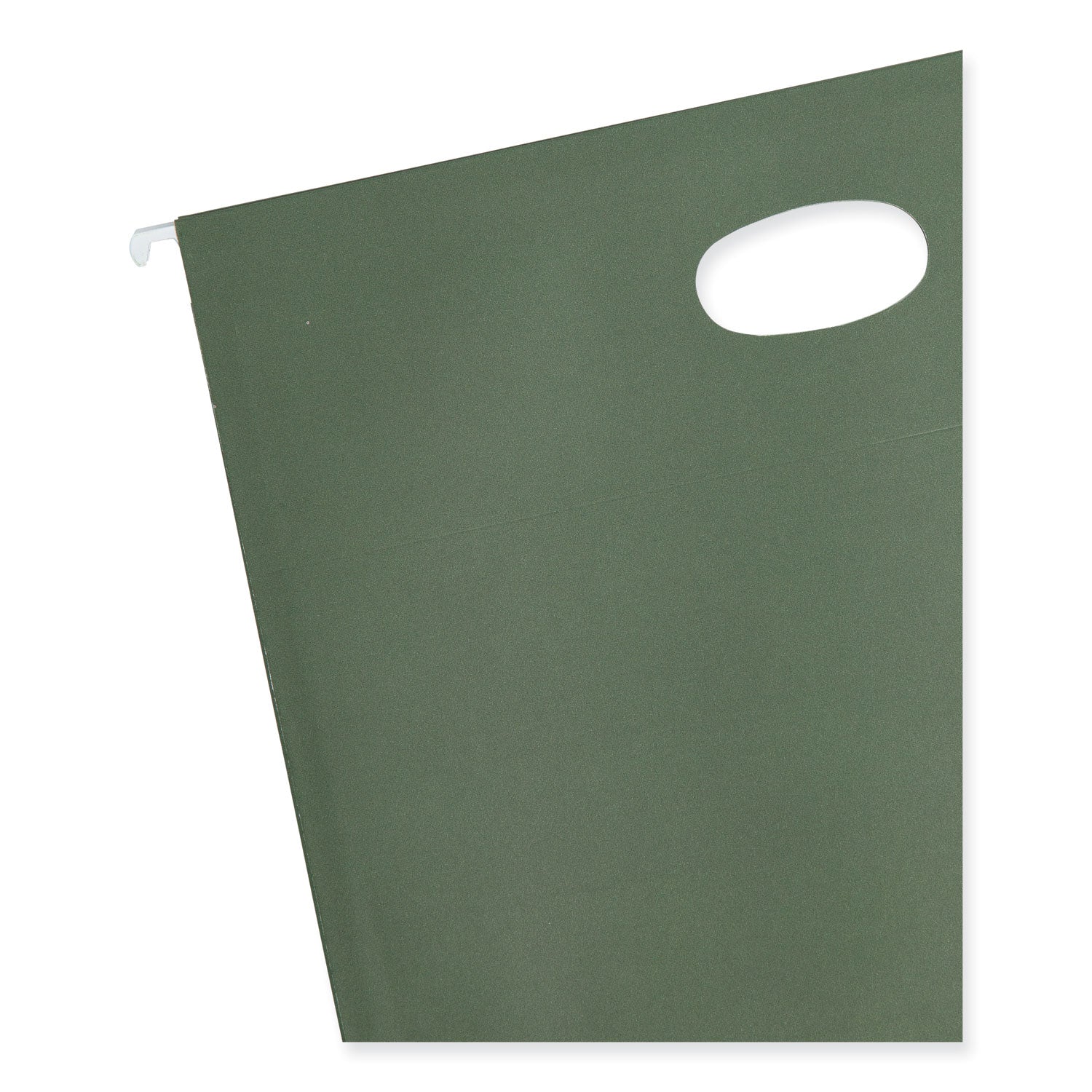 Smead Letter Recycled Hanging Folder - 8 1/2" x 11" - 3 1/2" Expansion - 11 pt. - Standard Green - 30% Recycled - 10 / Box