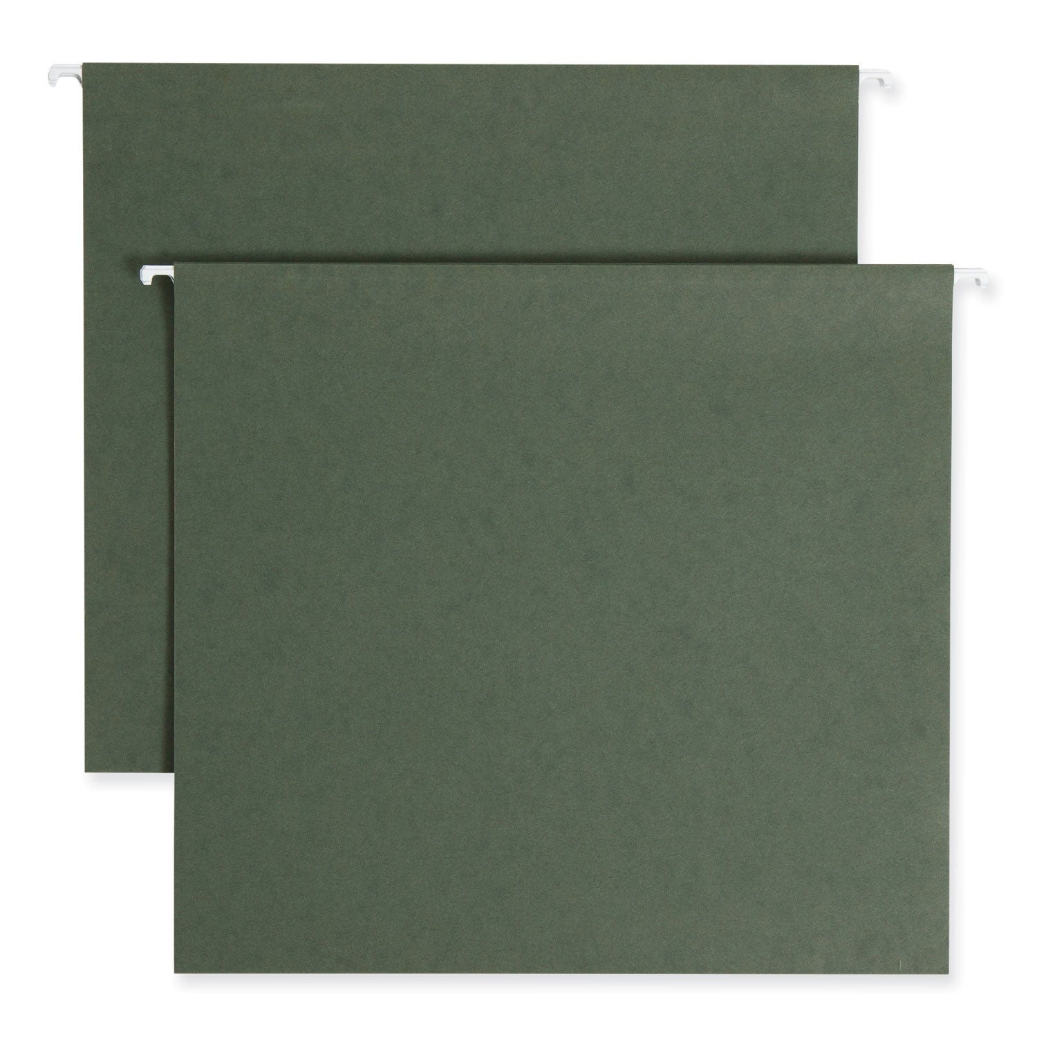 Smead Letter Recycled Hanging Folder - 8 1/2" x 11" - 3" Expansion - 11 pt. - Pressboard - Standard Green - Reinforced Base - 10% Recycled - 25 / Box