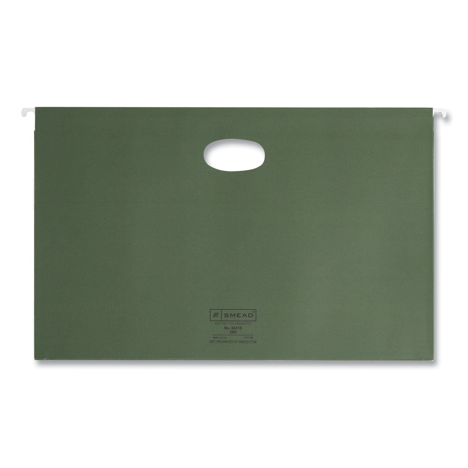 Smead Legal Recycled Hanging Folder - 8 1/2" x 14" - 1 3/4" Expansion - 11 pt. - Standard Green - 30% Recycled - 25 / Box