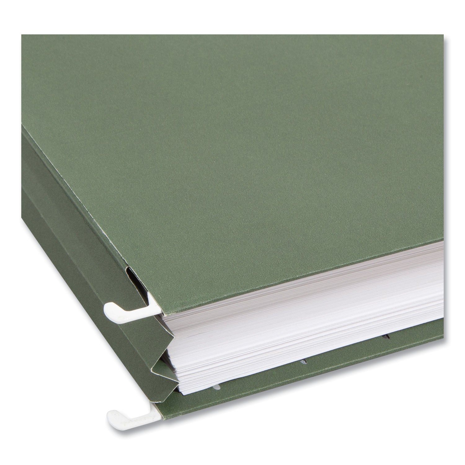 Smead Legal Recycled Hanging Folder - 8 1/2" x 14" - 1 3/4" Expansion - 11 pt. - Standard Green - 30% Recycled - 25 / Box