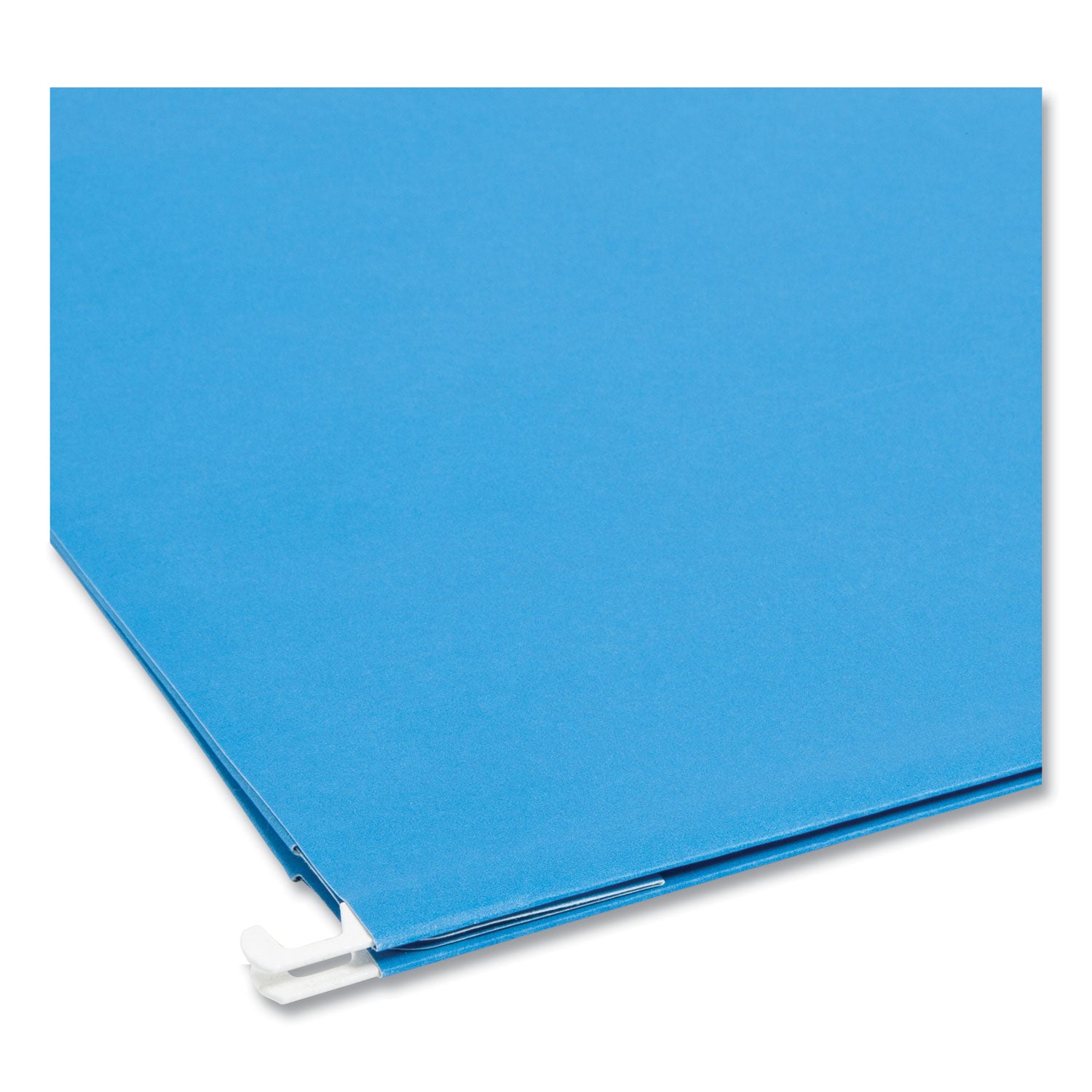Smead 1/5 Tab Cut Legal Recycled Hanging Folder - 8 1/2" x 14" - 3" Expansion - Top Tab Location - Assorted Tab Position - 11 pt. - Vinyl - Sky Blue - Hanging System - 10% Recycled - 25 / Box