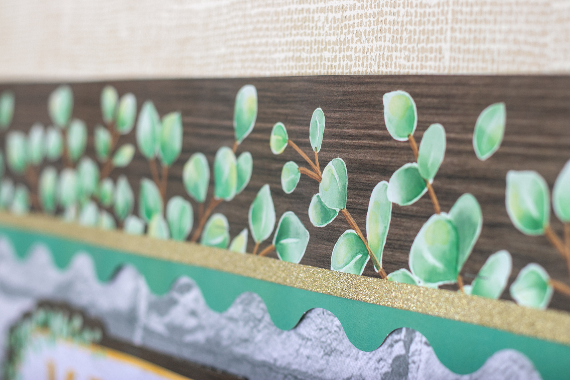 Eucalyptus Straight Border Trim