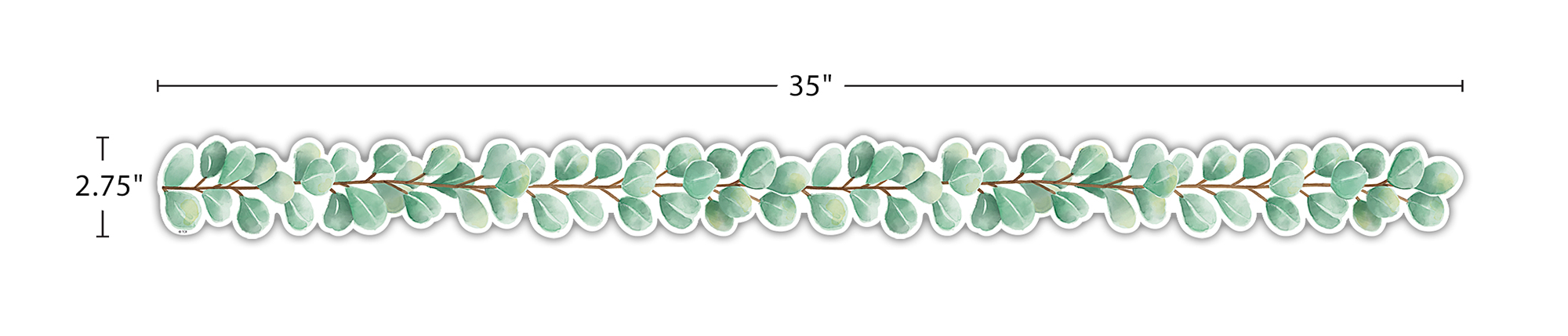 Eucalyptus Die-Cut Border Trim