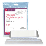 Clear Poly Tab(s) - 25 / Pack