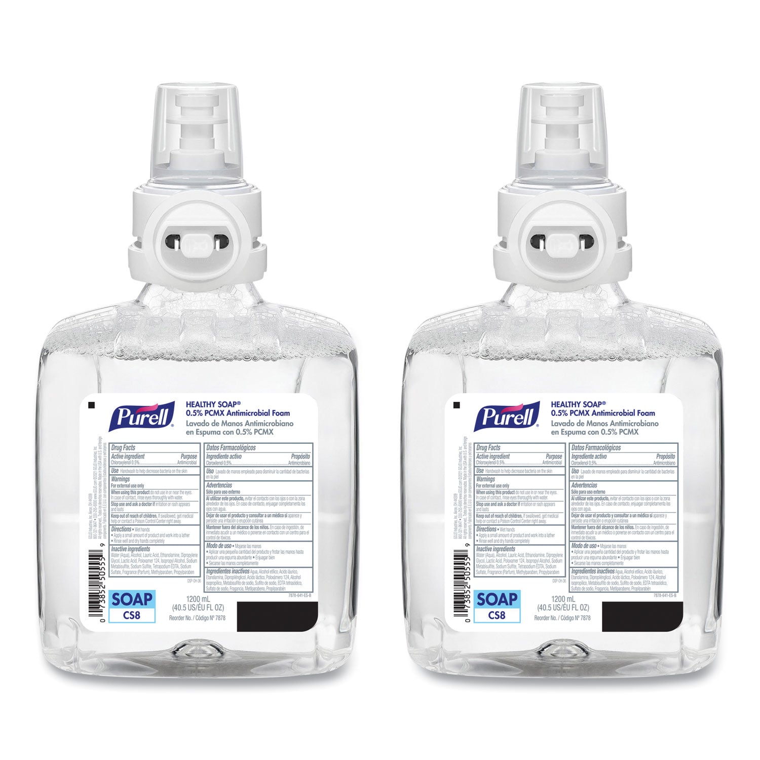 Healthcare HEALTHY SOAP 0.5% PCMX Antimicrobial Foam Refill, For CS8 Dispensers, Light Floral Scent, 1,200 mL, 2/Carton