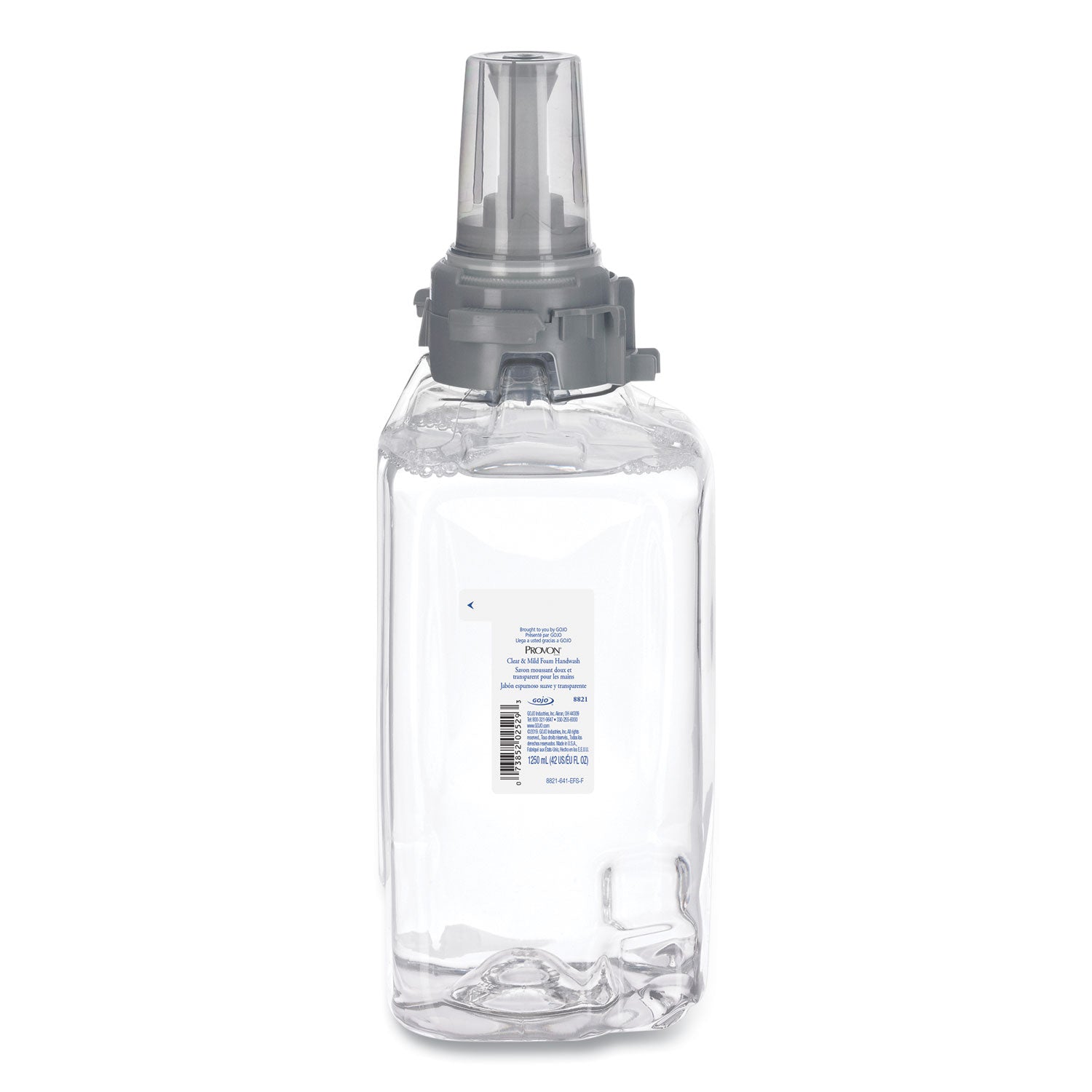 Provon ADX-12 Clear & Mild Foam Handwash - Fragrance-free Scent - 1.32 quart - Pump Bottle Dispenser - Kill Germs - Hand - Moisturizing - Clear - Rich Lather, Dye-free, Bio-based - 1 Each