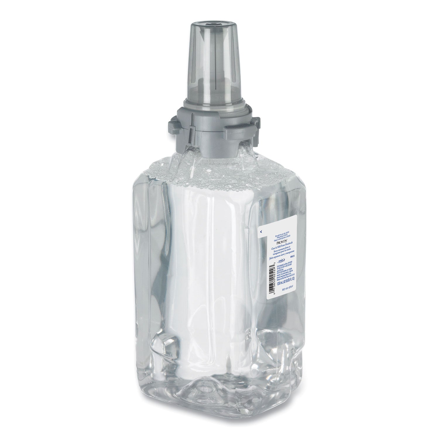 Provon ADX-12 Clear & Mild Foam Handwash - Fragrance-free Scent - 1.32 quart - Pump Bottle Dispenser - Kill Germs - Hand - Moisturizing - Clear - Rich Lather, Dye-free, Bio-based - 1 Each