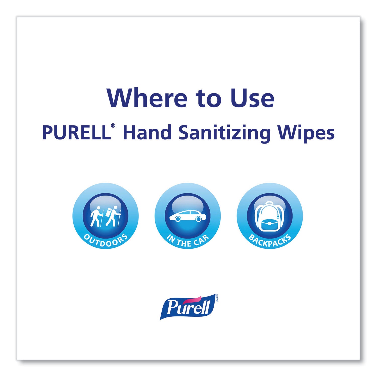 PURELL&reg; Alcohol Hand Sanitizing Wipes - 6" Width x 7" Length - White - 175/Tub - 1 Each