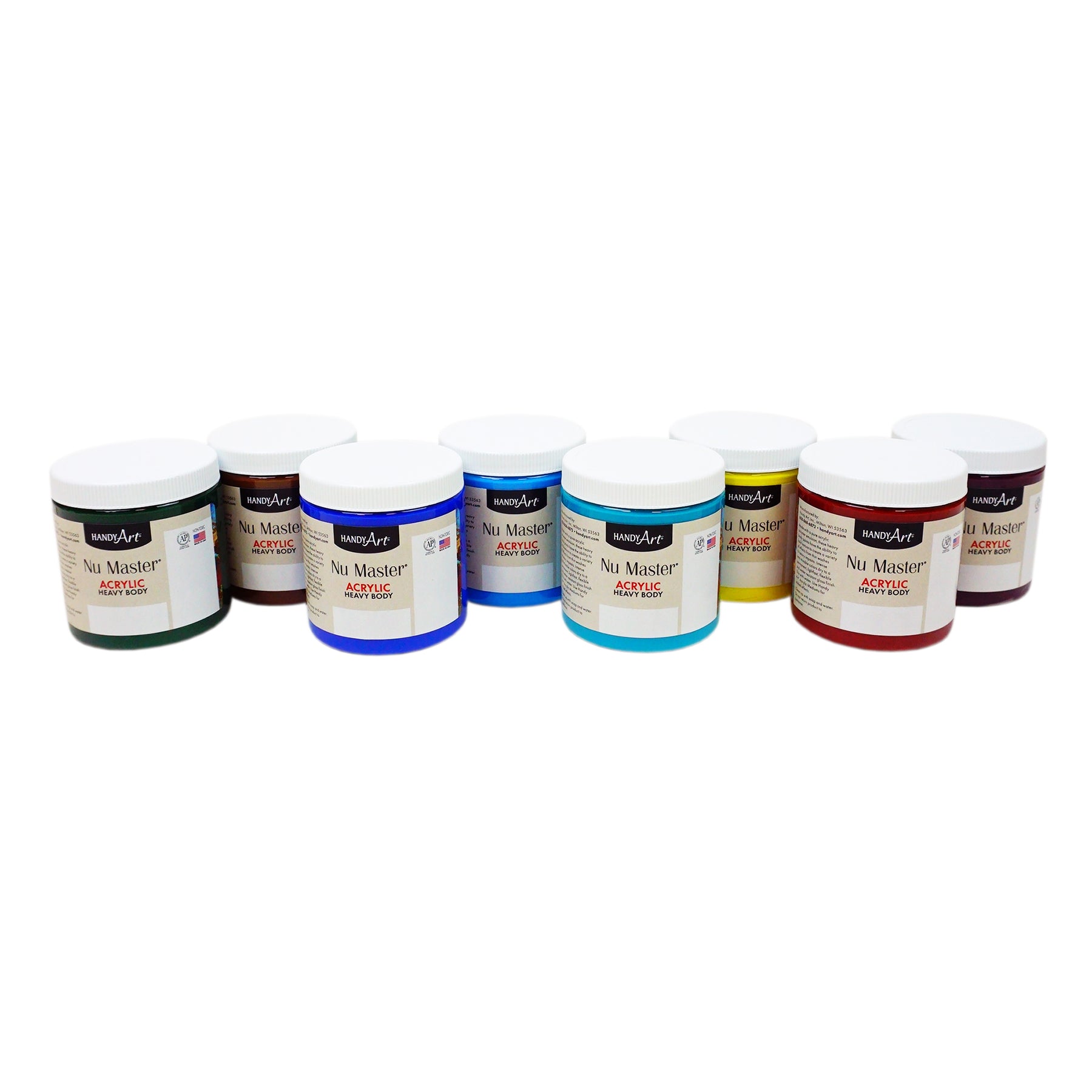 Nu Master Heavy Body Acrylic 8 - 8oz, Secondary Set