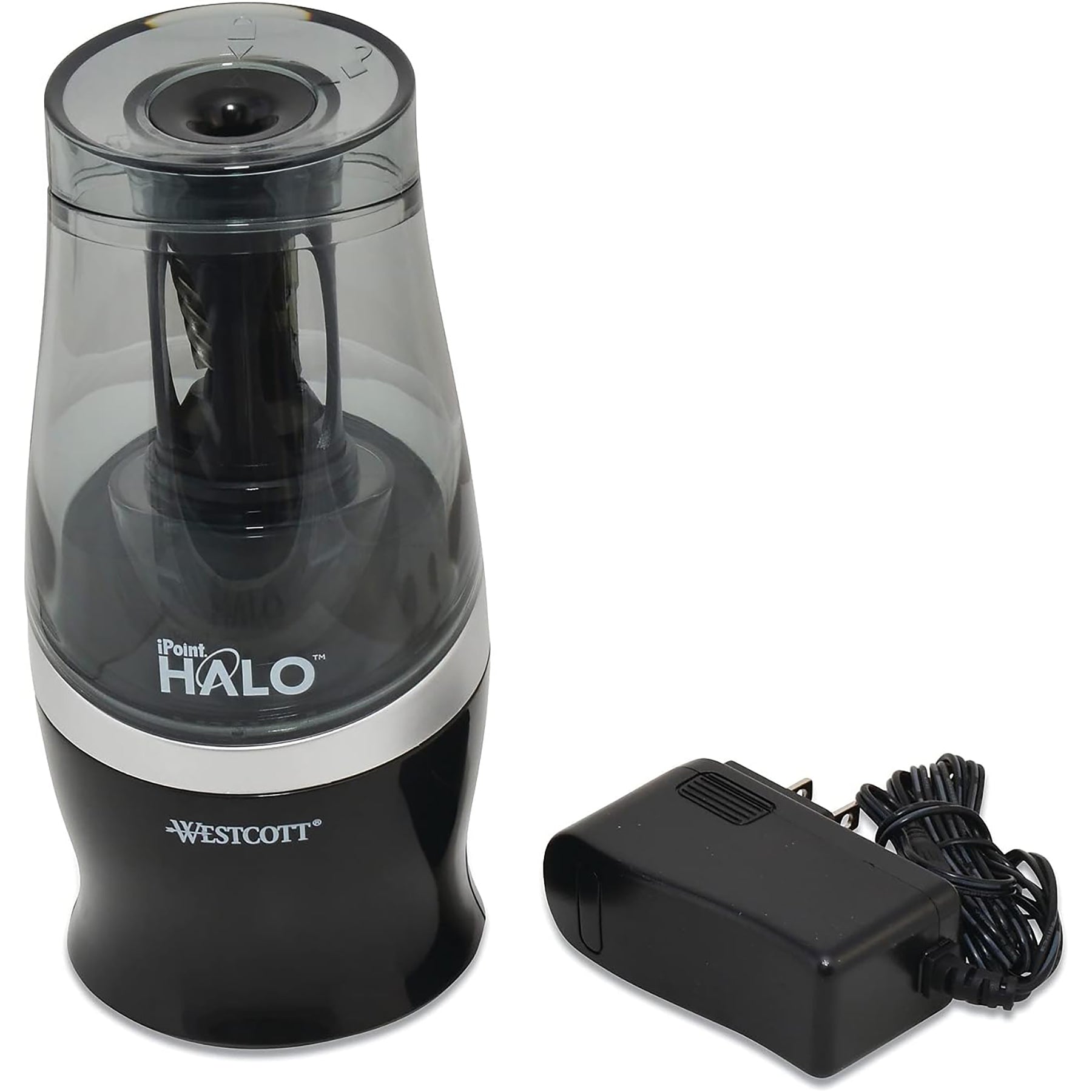 iPoint Halo Electric Pencil Sharpener, Black