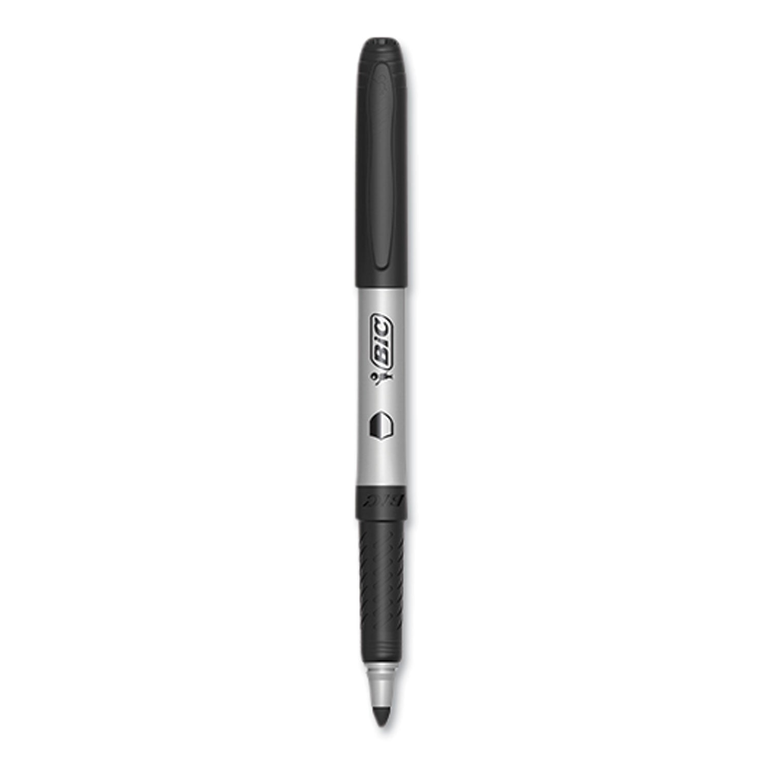 PrevaGuard Permanent Marker, Fine Bullet Tip, Black, 12/Pack