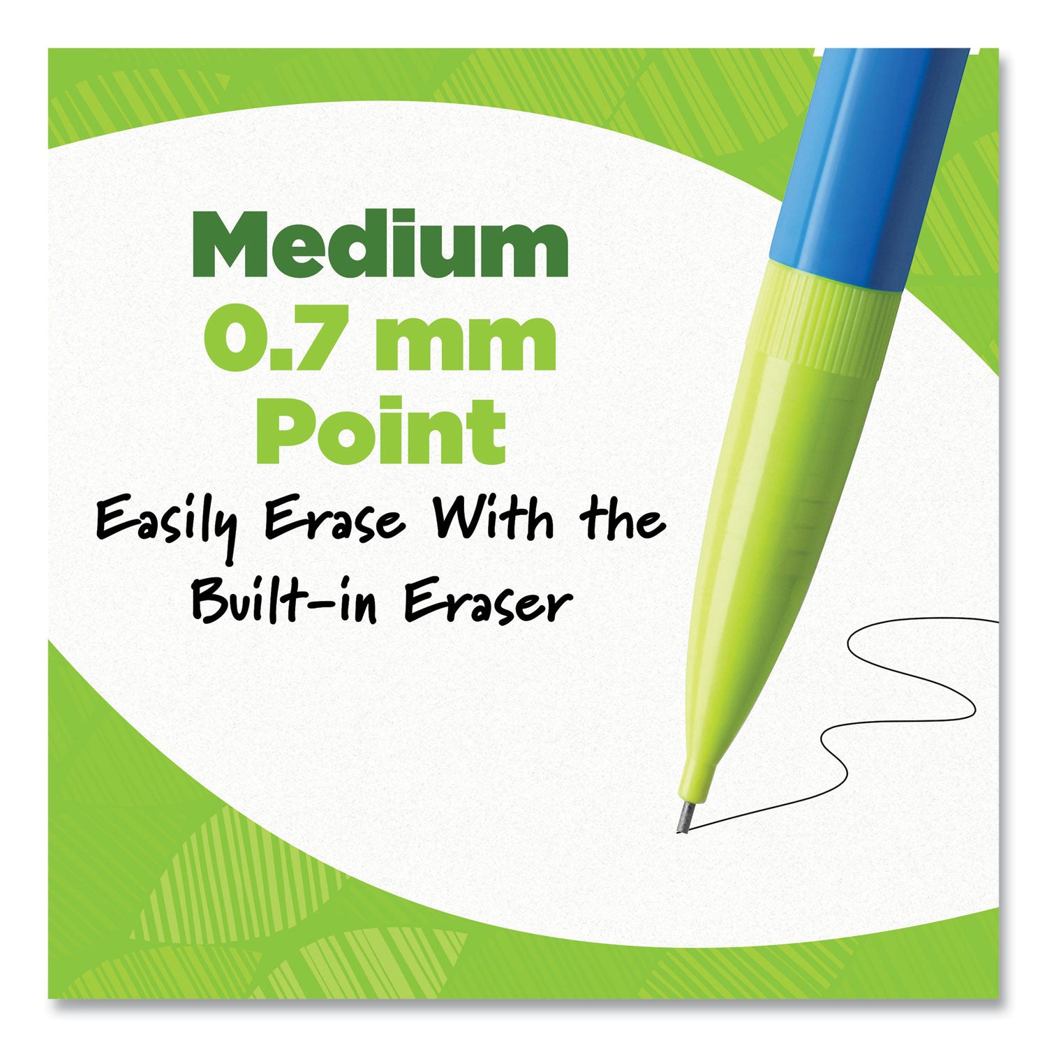 ReVolution Mechanical Pencil, 0.7 mm, HB (#2), Black Lead, Assorted Barrel Colors, 12/Pack