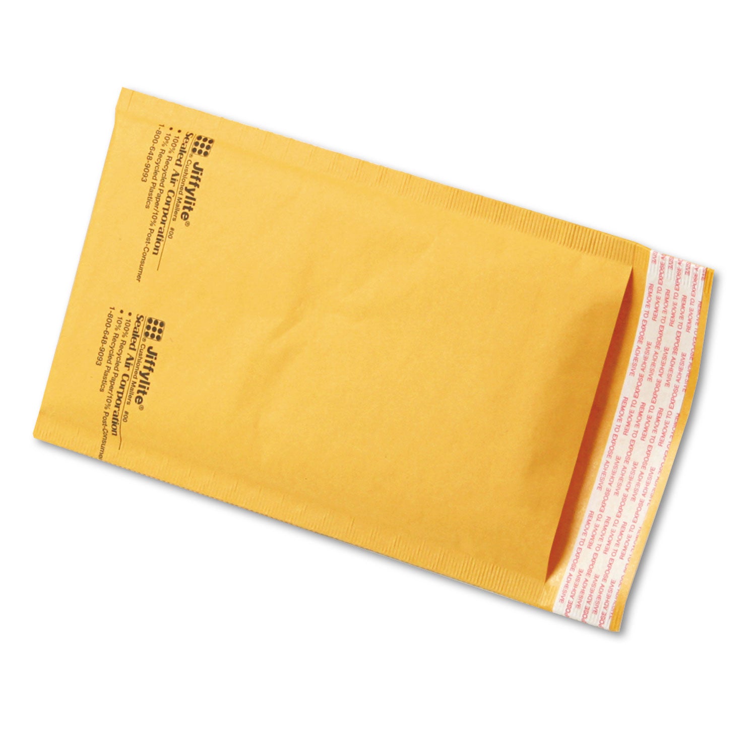 Bubble - 5" Width x 10" Length - Self-sealing - Brown - Kraft - 250 / Carton