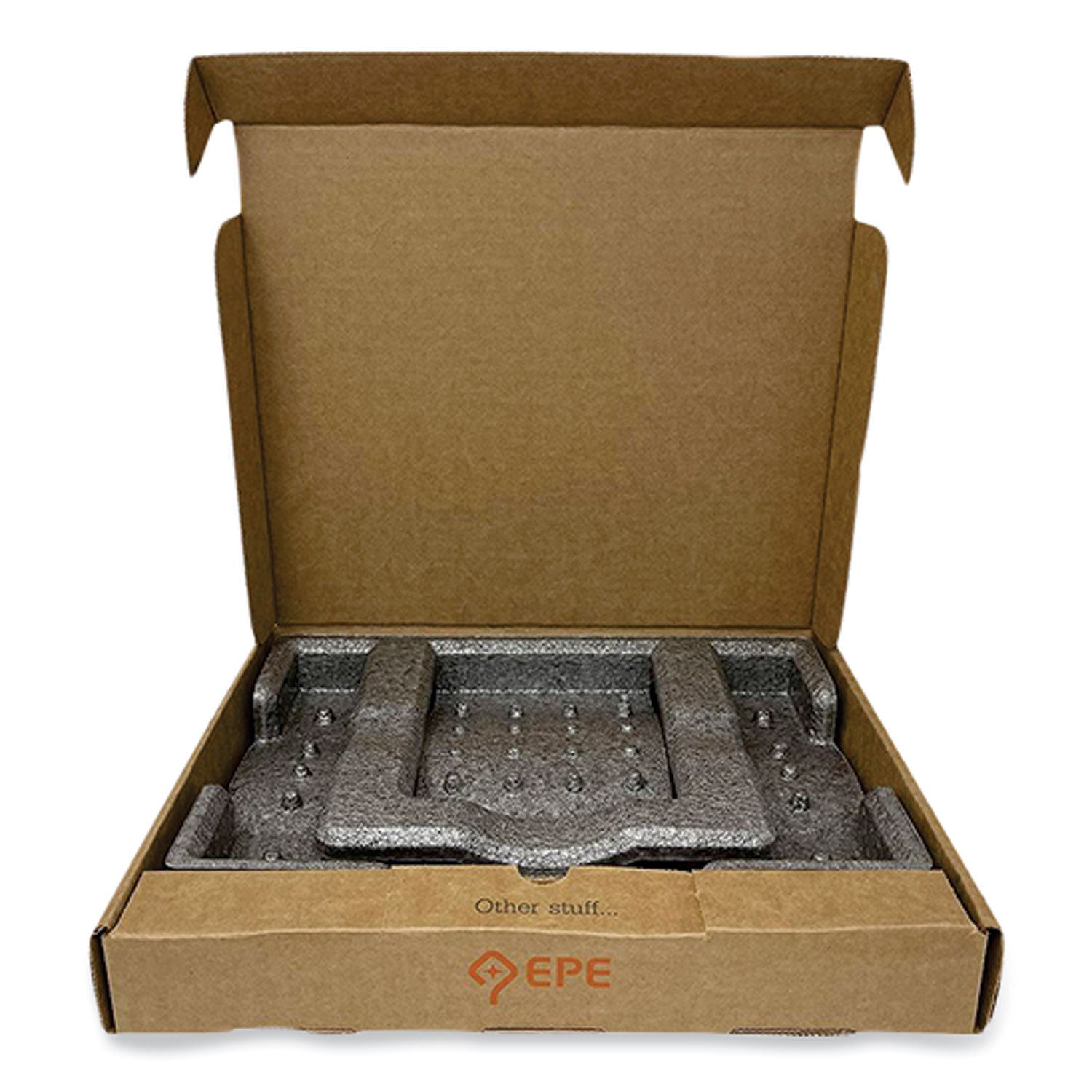 Tablet Shipping Box, One-Piece Foldover (OPF), Medium, 11.75" x 14.25" x 2", Brown Kraft