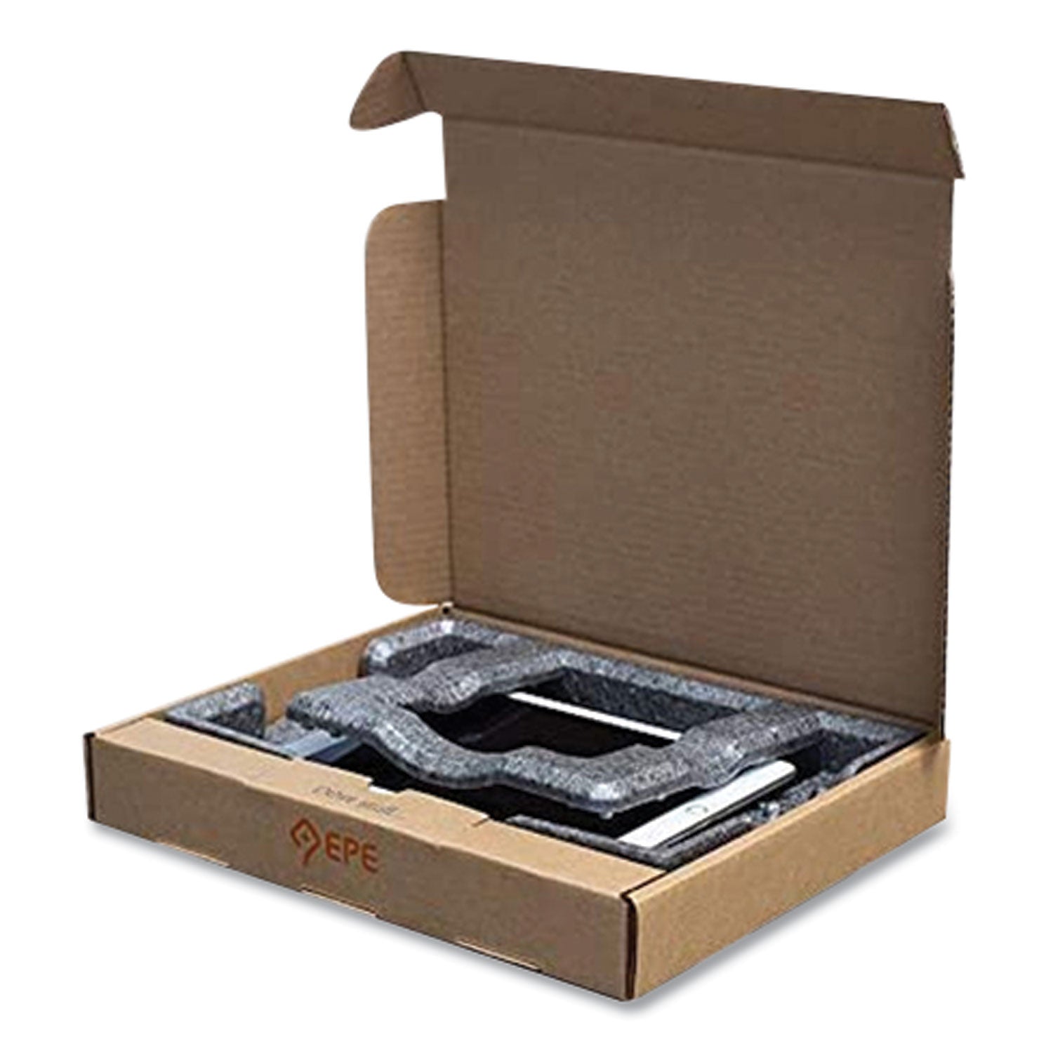 Tablet Shipping Box, One-Piece Foldover (OPF), Medium, 11.75" x 14.25" x 2", Brown Kraft