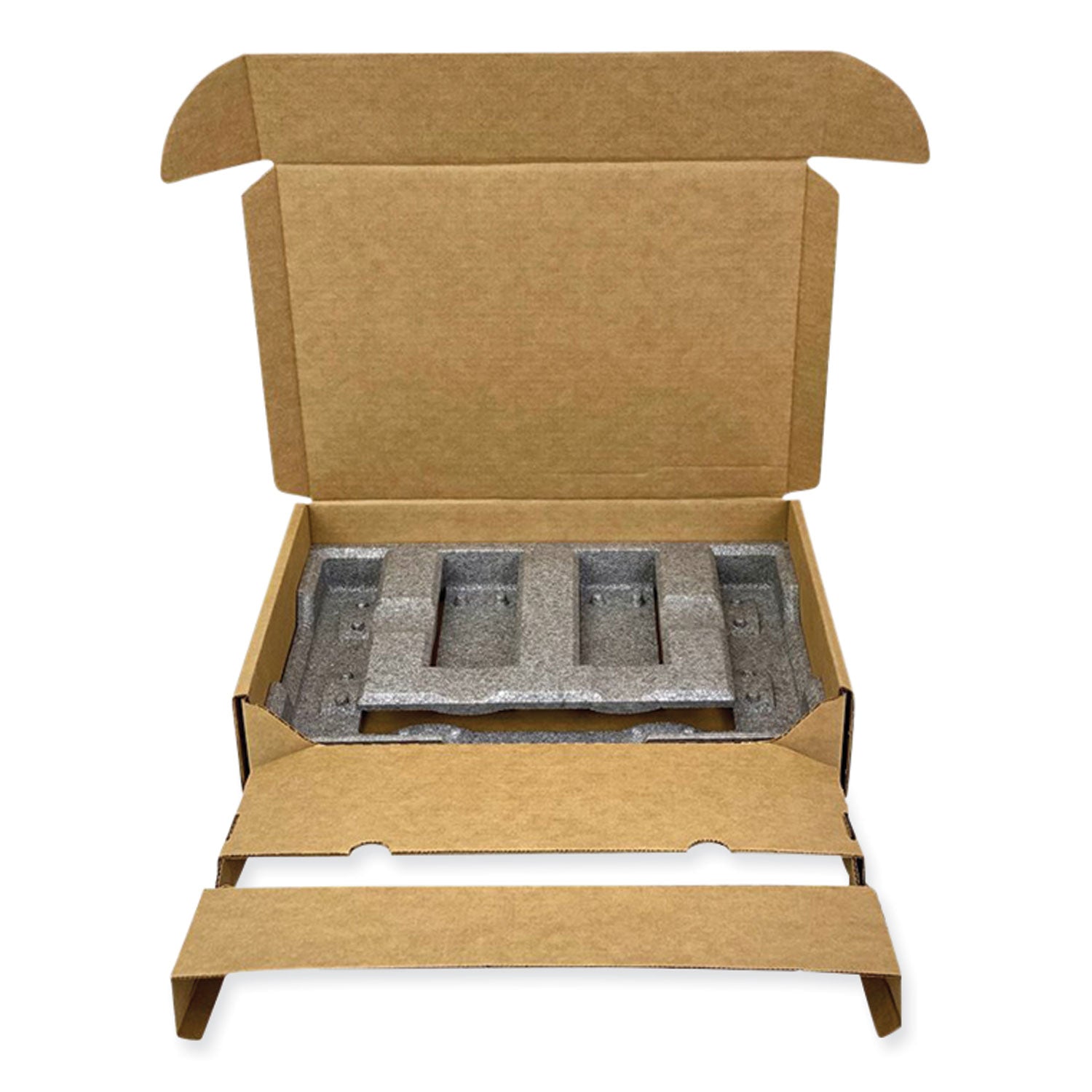 Laptop Shipping Box, One-Piece Foldover (OPF), Large, 17.25" x 11.68" x 3.75", Brown Kraft
