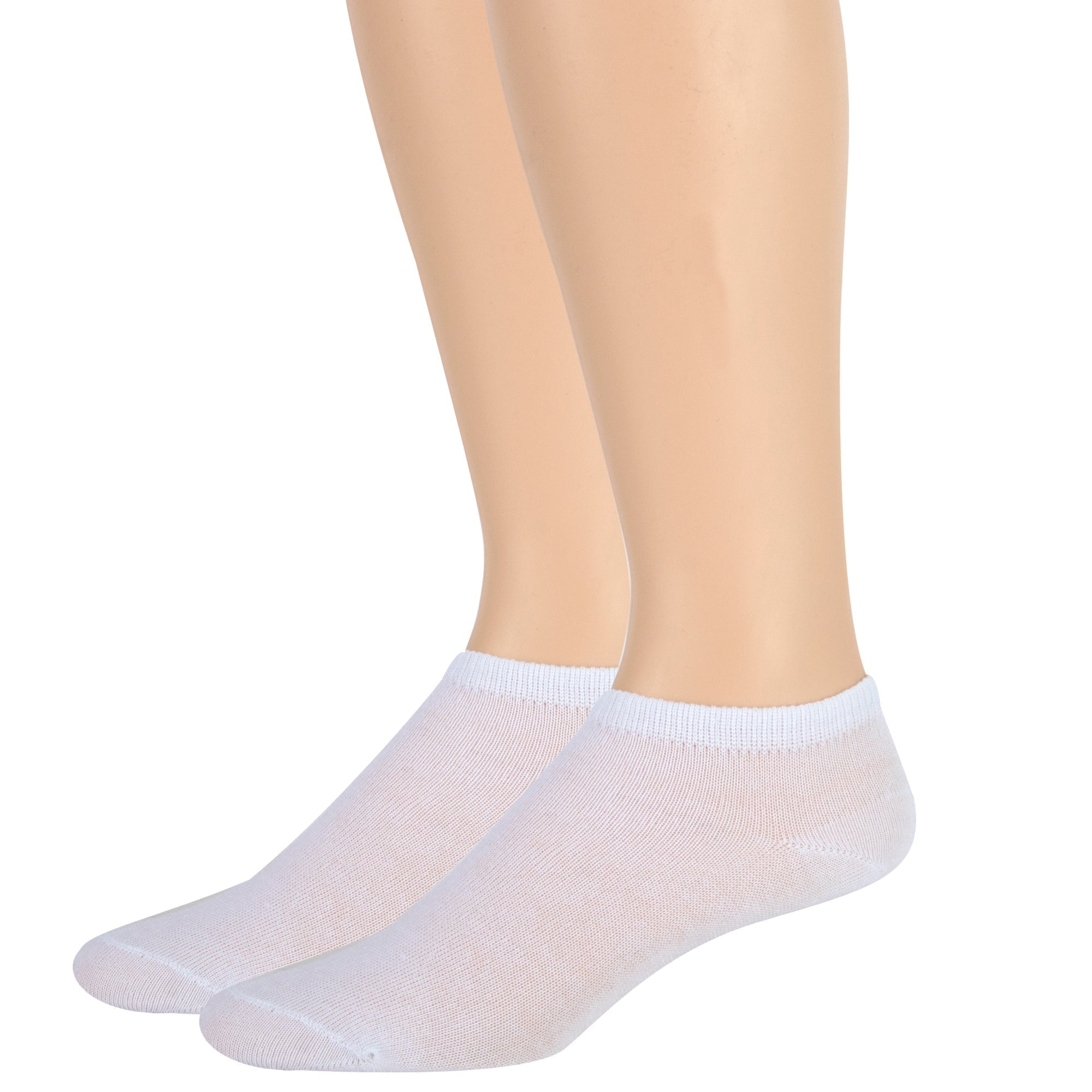 Men's Solid Ankle Socks - White - 100 pairs in the Pack