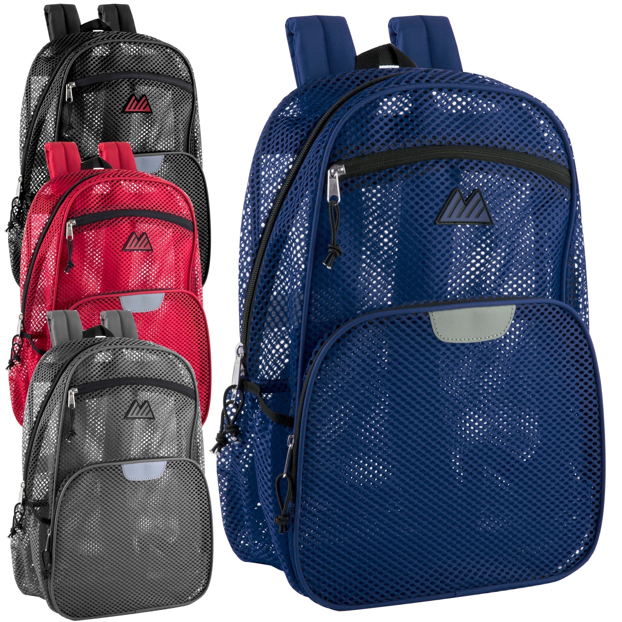 Pro Jersey Reflective 18 Inch Mesh Backpacks - 4 Colors - 24 in the Pack