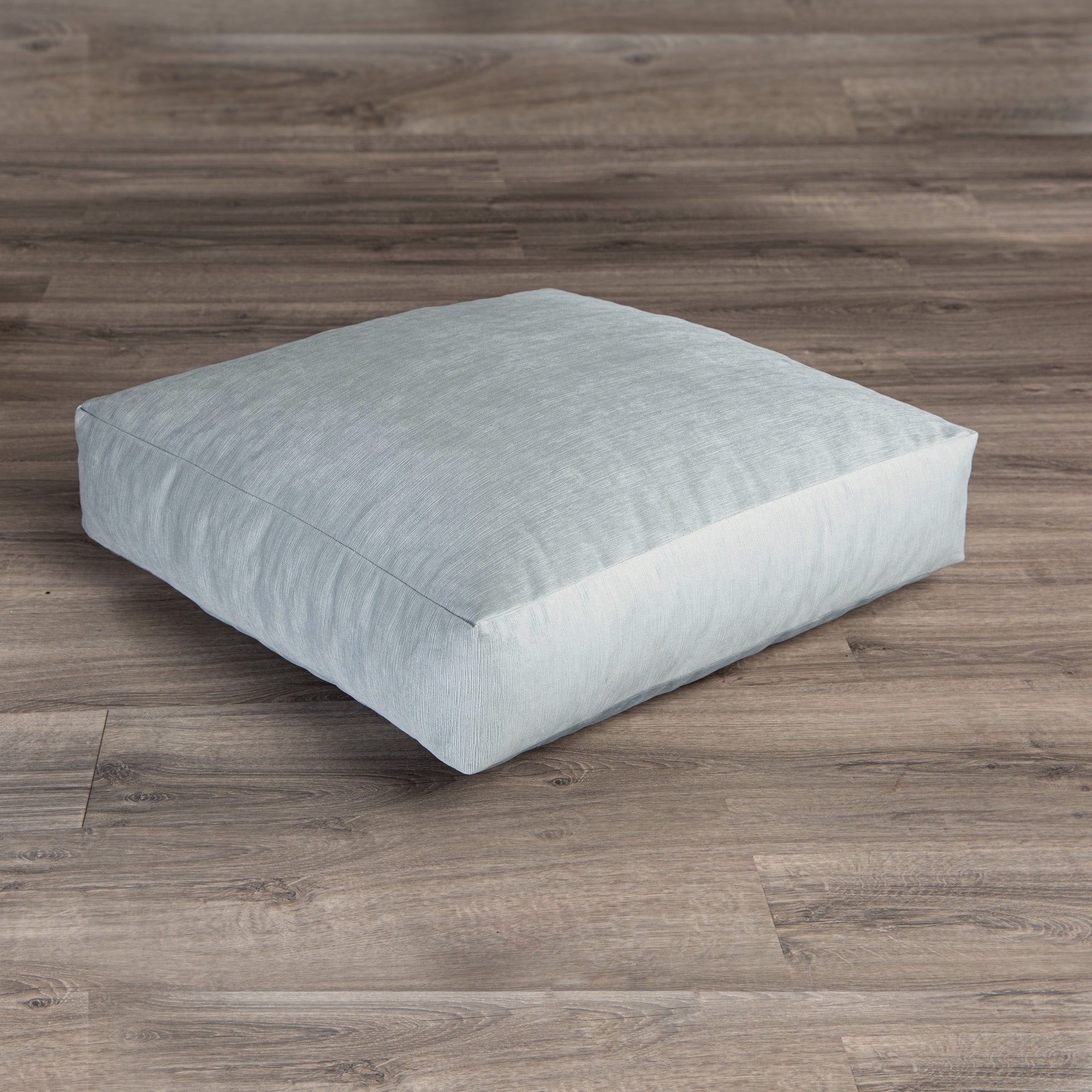 Jaxx Brio Large Décor Floor Pillow/Meditation Yoga Cushion, Plush Microvelvet, Ice