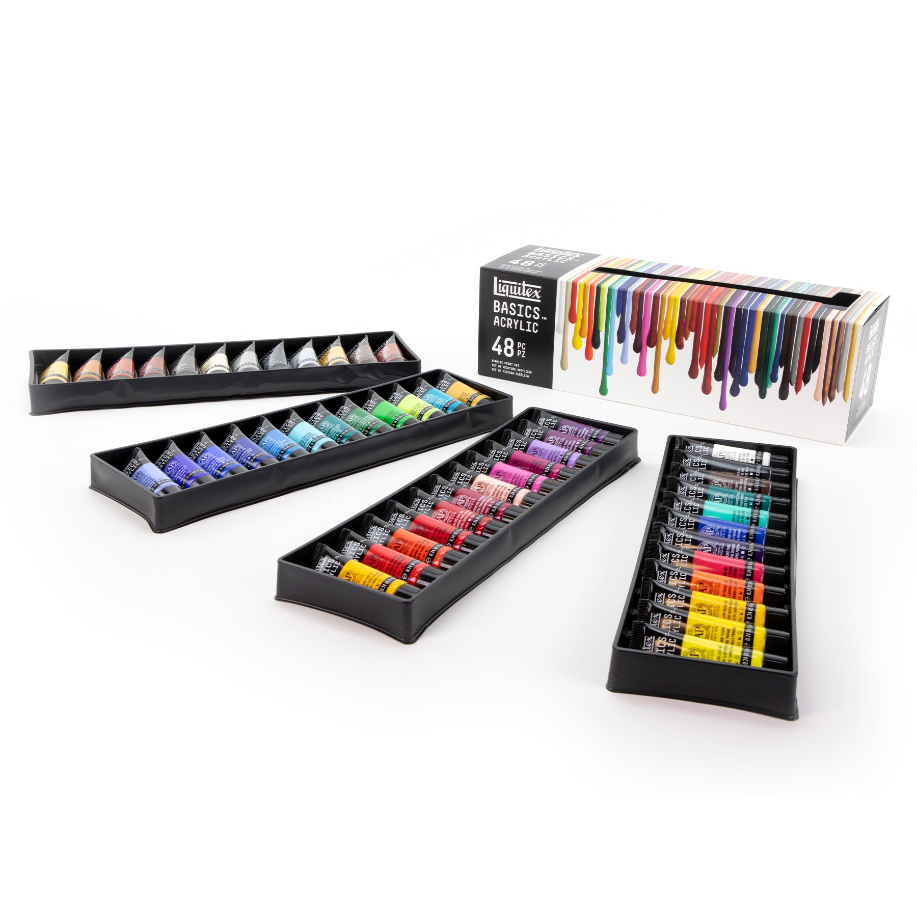 LQ BASICS Acrylic Color 48 x 22ml Tube Set